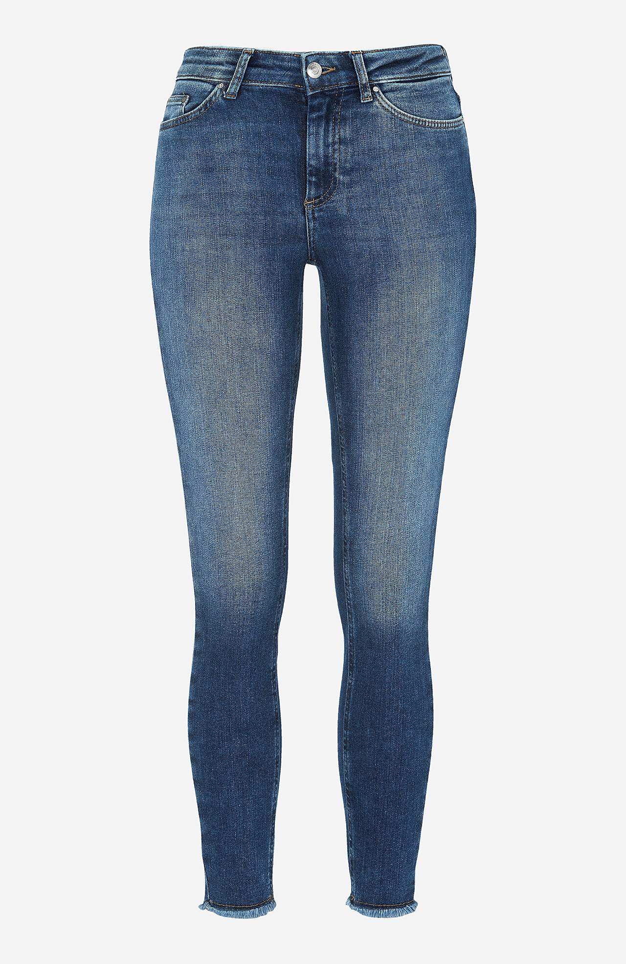 Ankeljeans med skinny fit og superstræk Blush