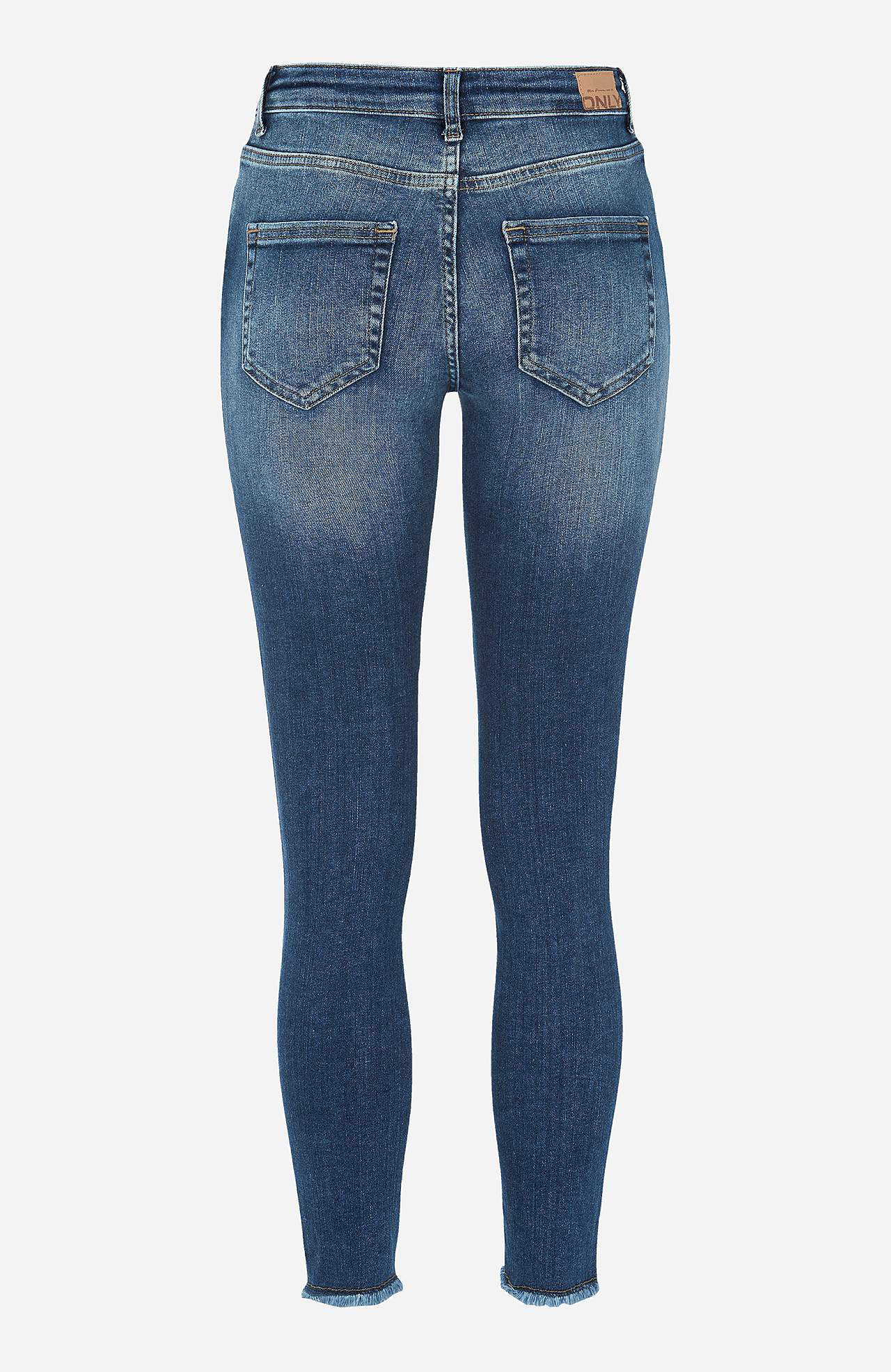 Ankeljeans med skinny fit og superstræk Blush