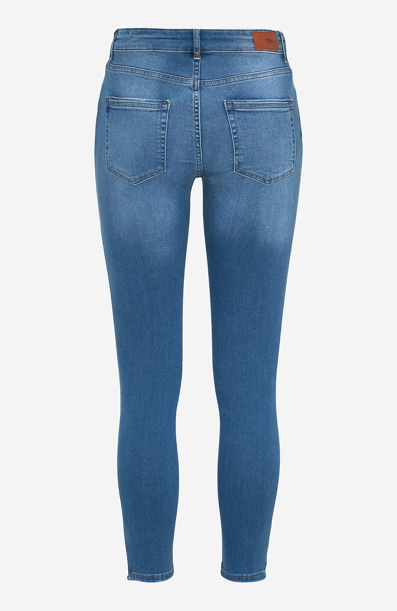 Ankeljeans med superstræk