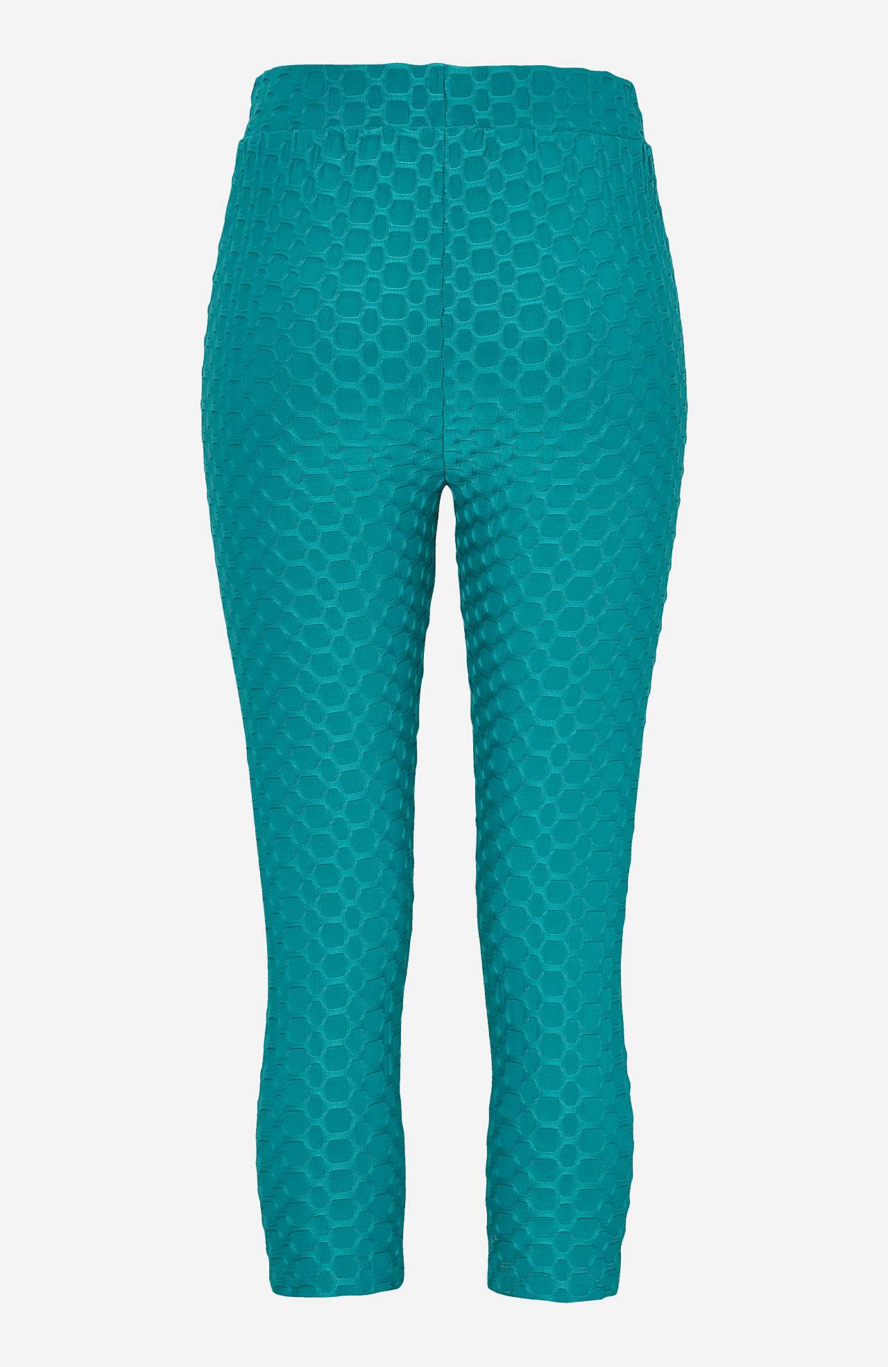 Capri leggings med strukturmønster