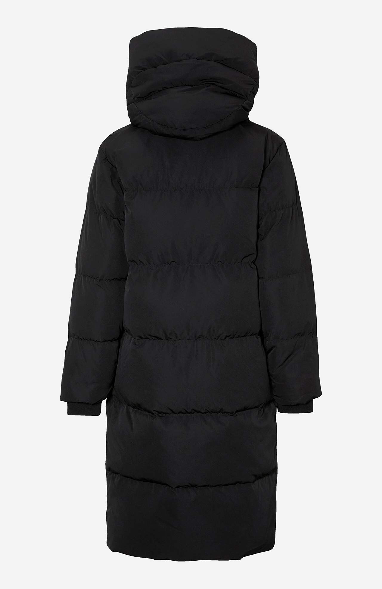 Dunjakke med stor krave