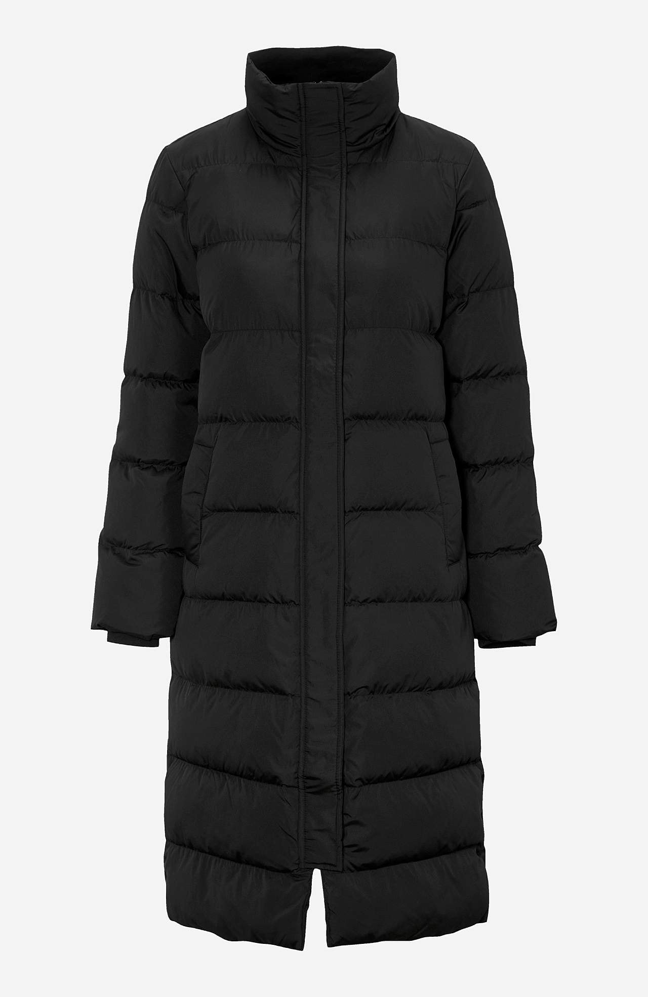 Varm, quiltet dunfrakke