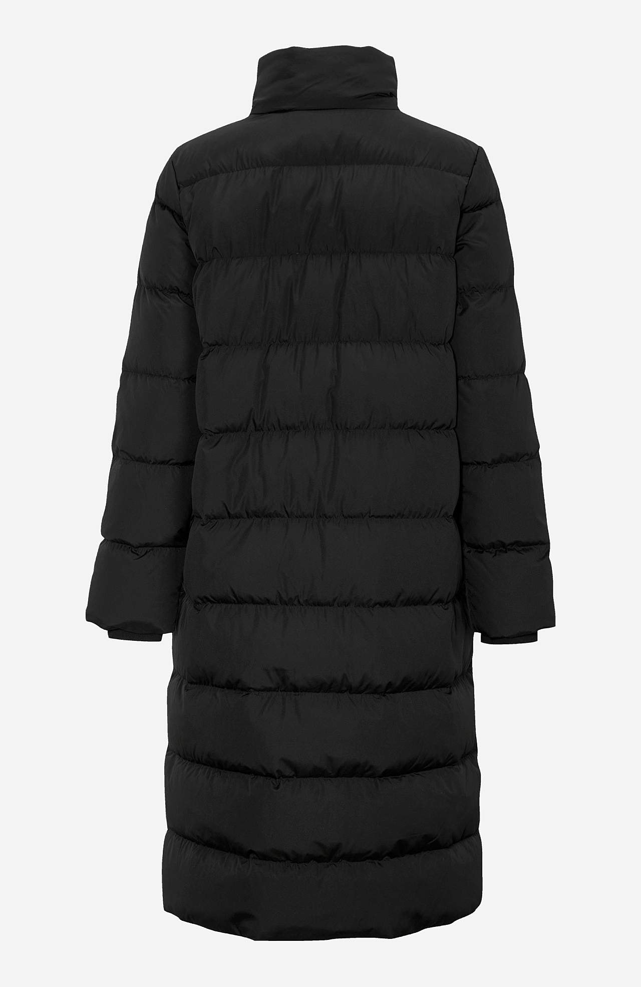 Varm, quiltet dunfrakke