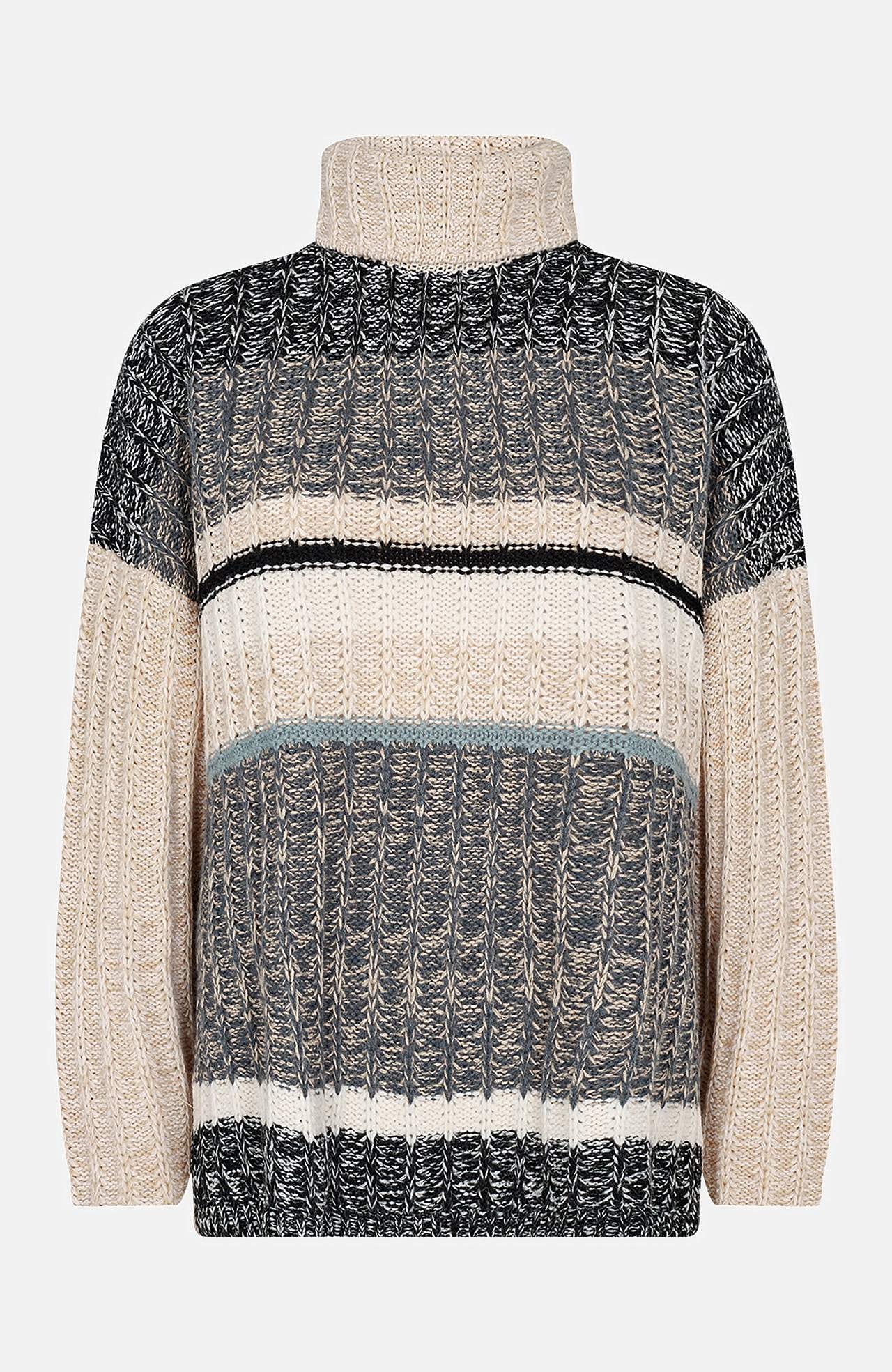 Bekvem turtleneck trøje i ullmix