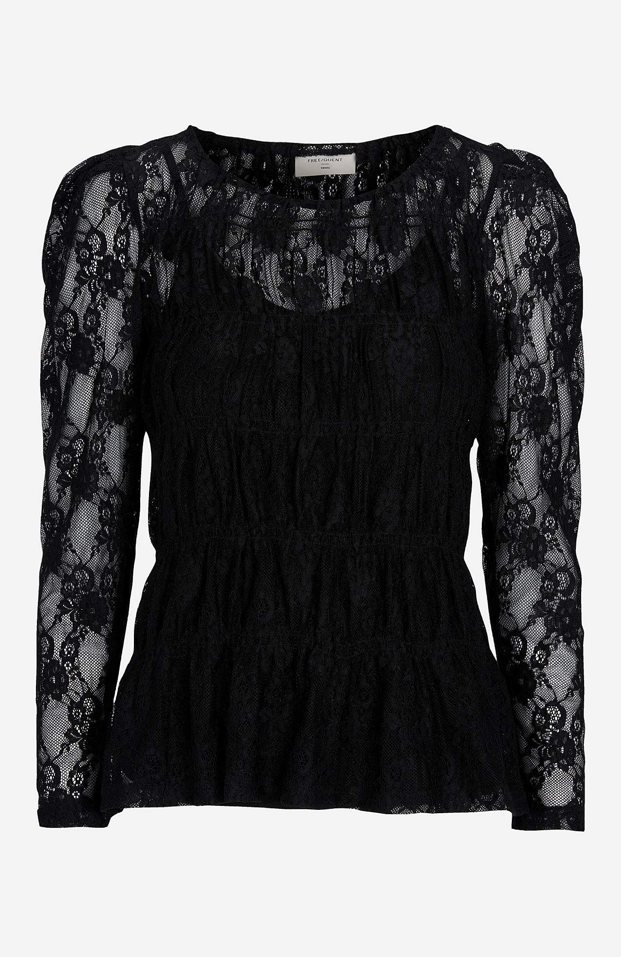 Rynket blondebluse Hilo