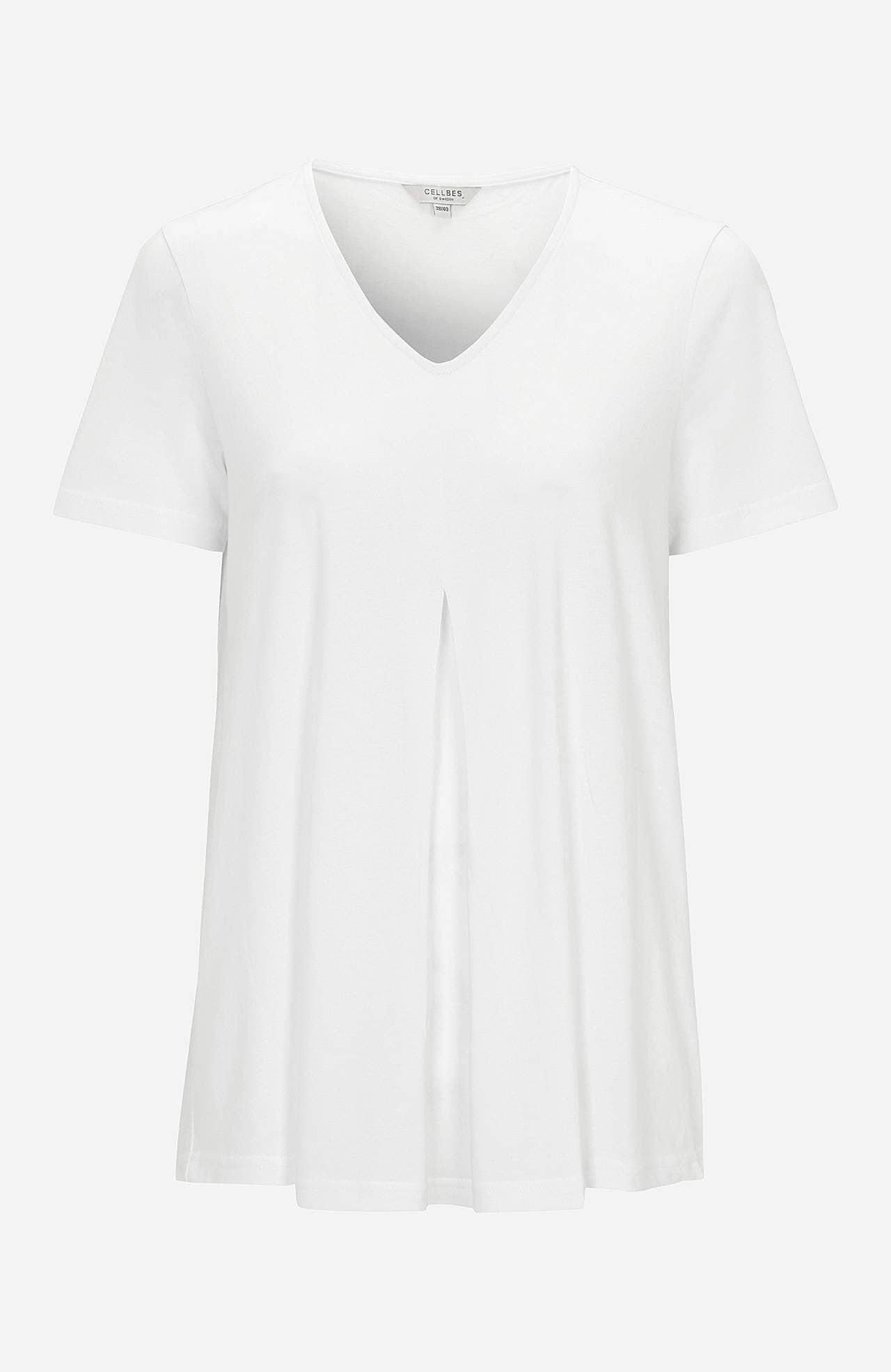V-udskåret jerseytop
