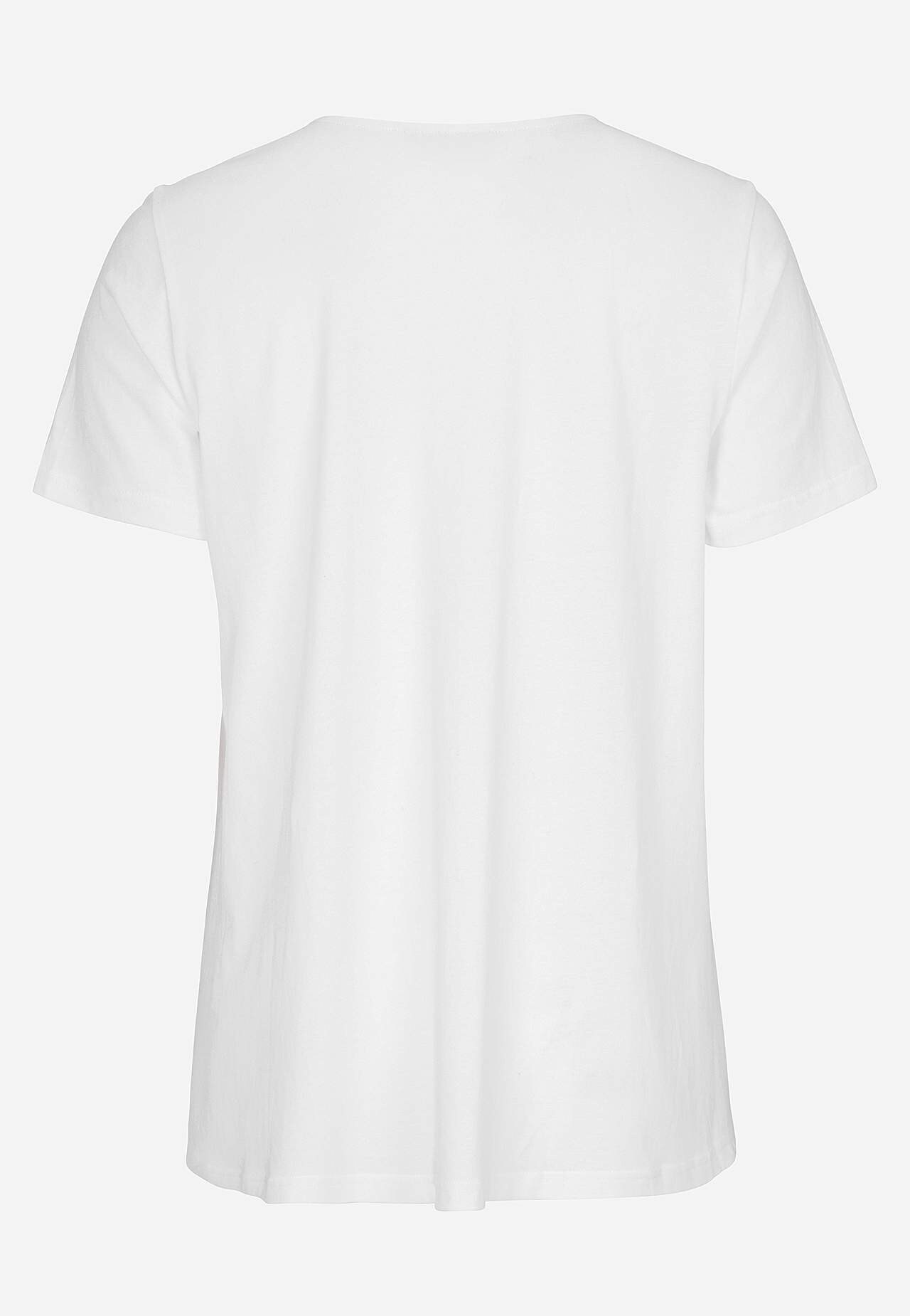 V-udskåret jerseytop