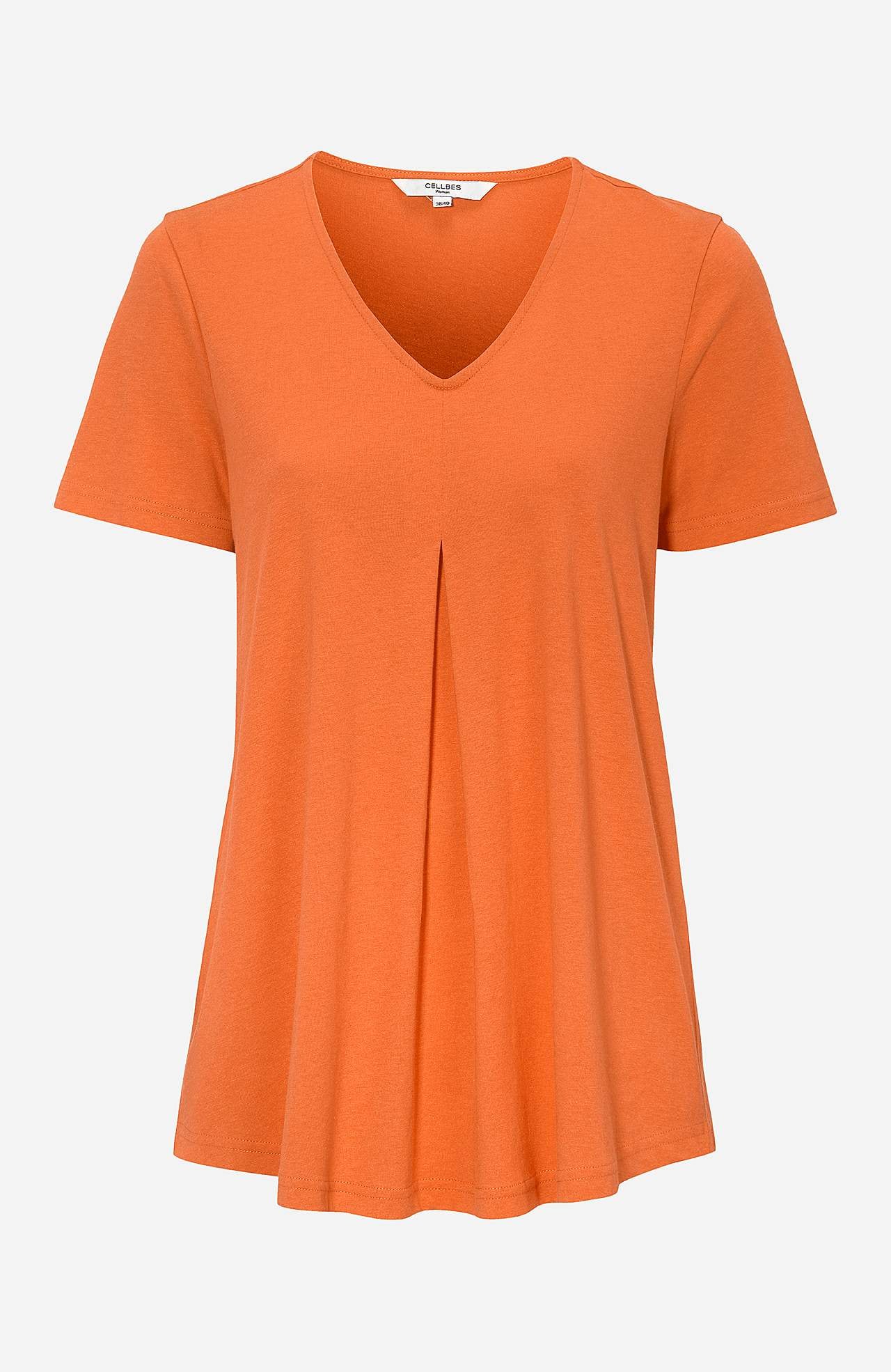 V-udskåret jerseytop