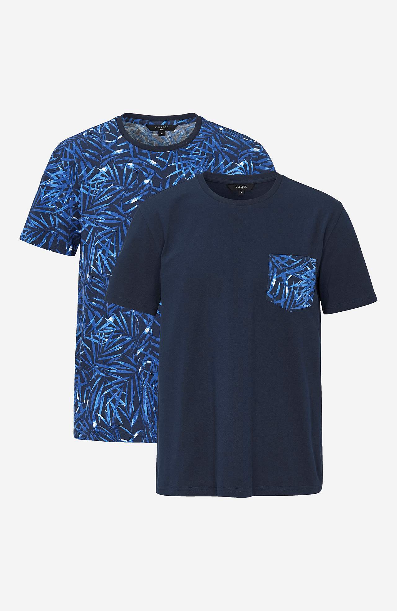 T-shirt med brystlomme 2-pack