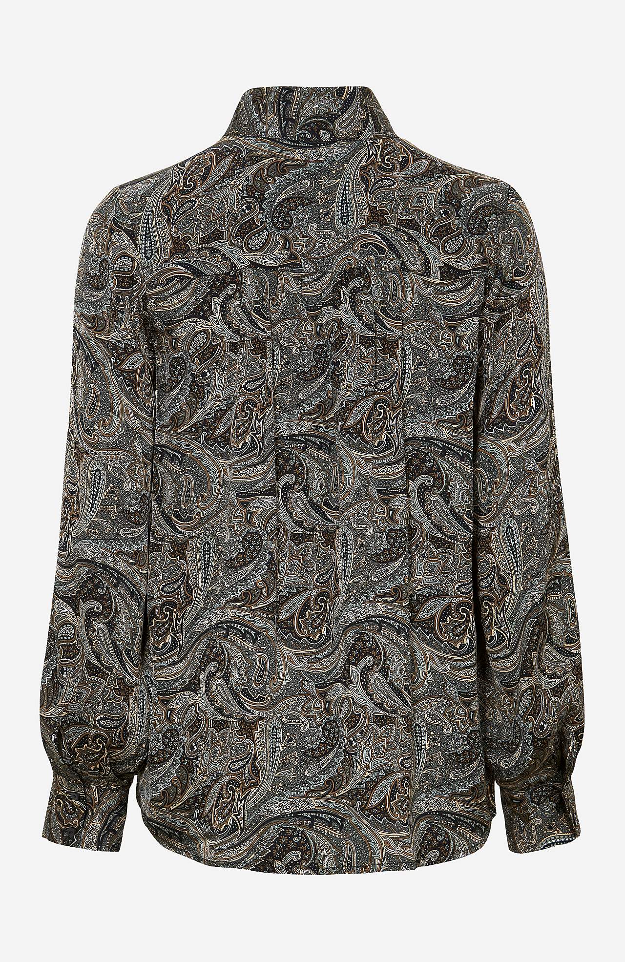 Satinbluse med et paisleymønster Harmoni