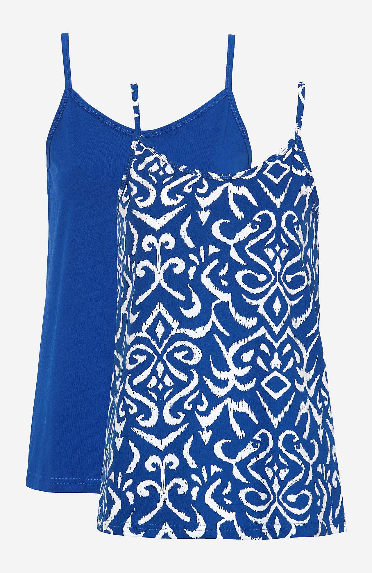 Tanktoppe i bomuld 2-pack