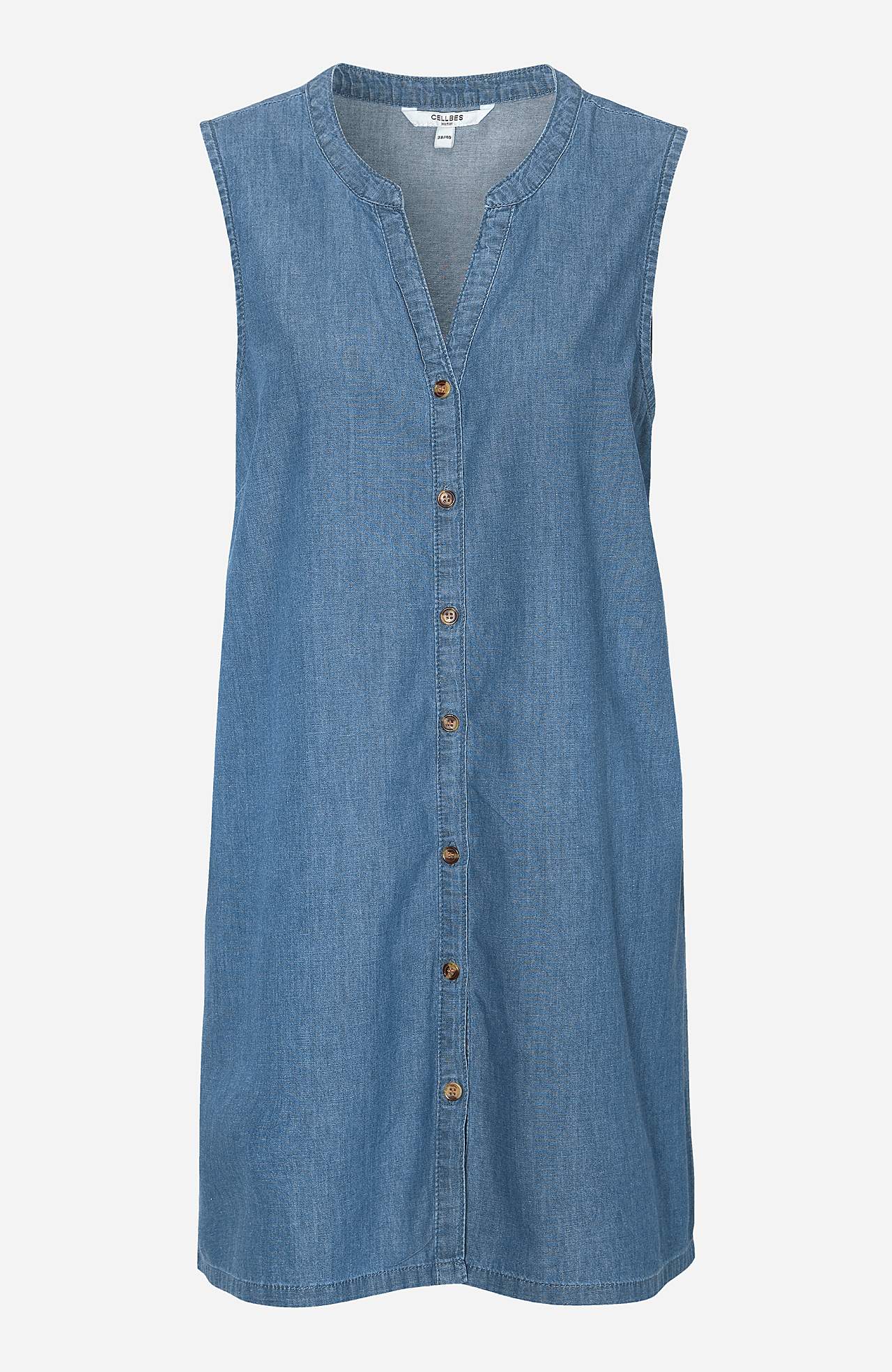 Ærmeløs denimtunika Elsy