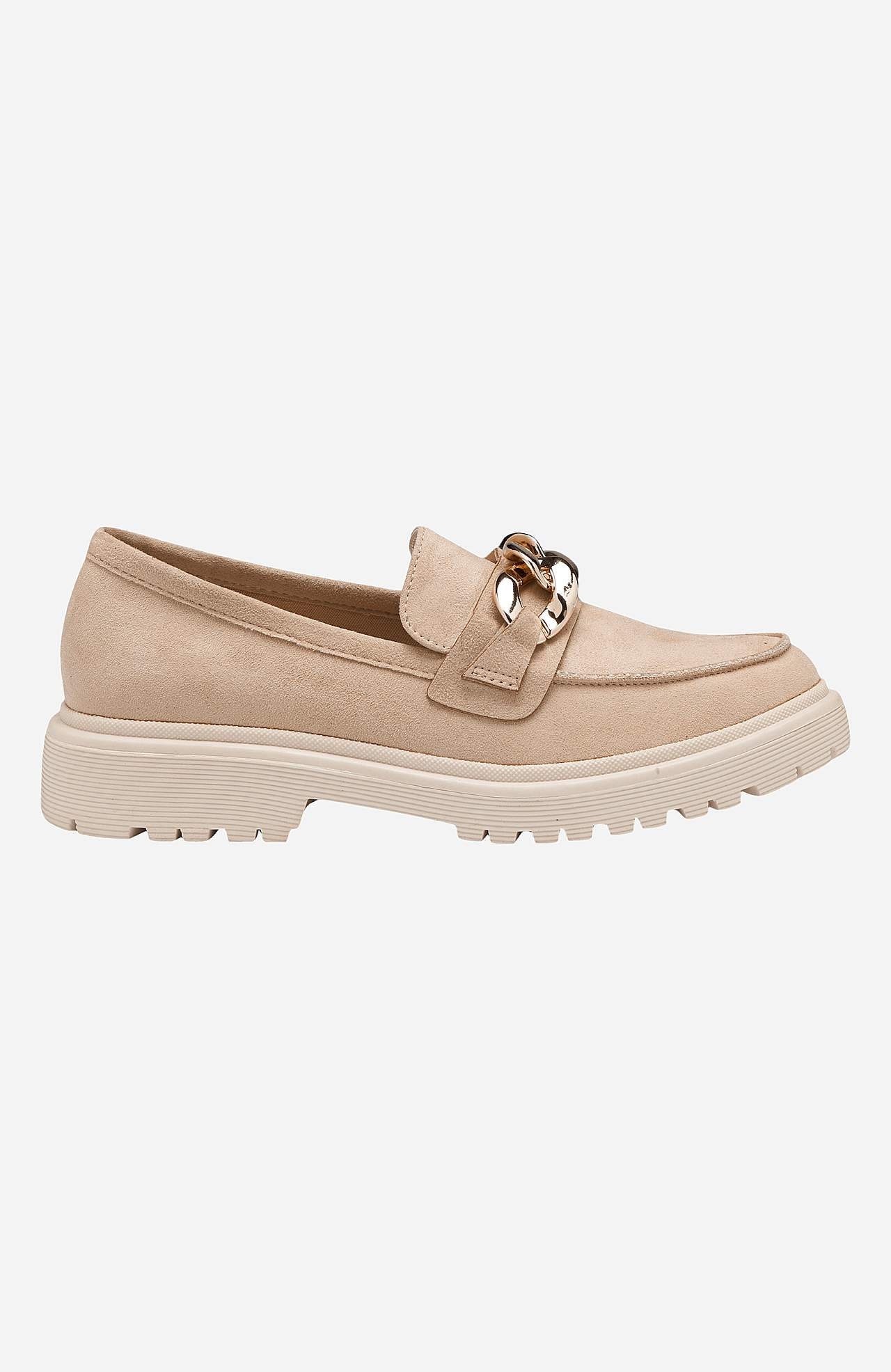 Loafer med kædedetalje