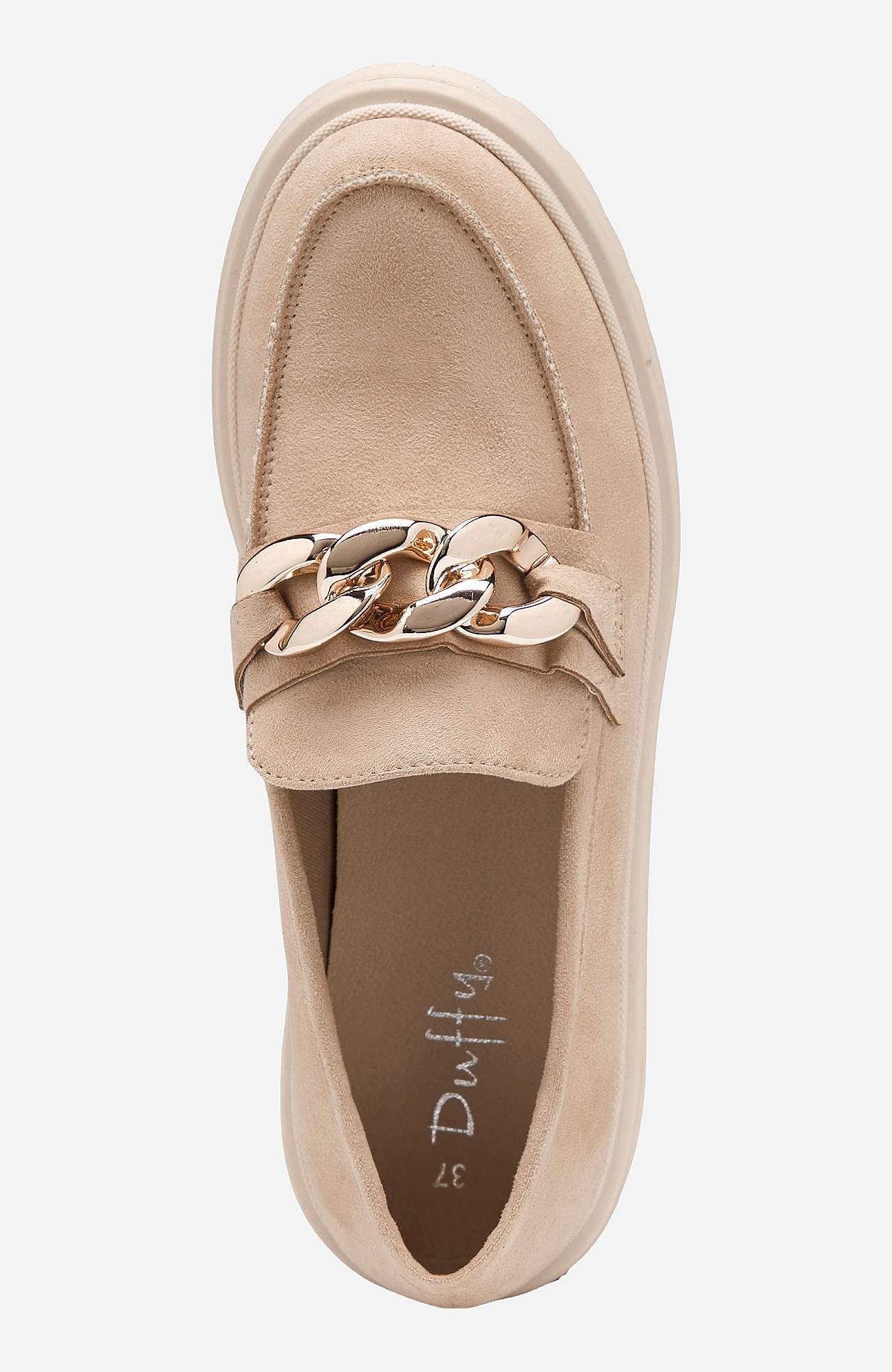 Loafer med kædedetalje
