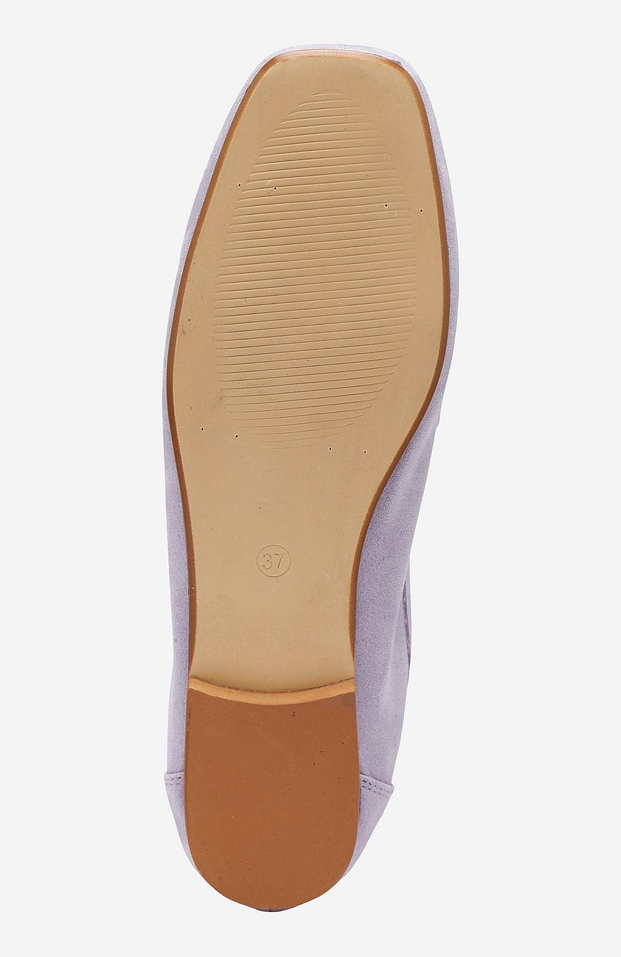 Loafer i ruskindsimitation