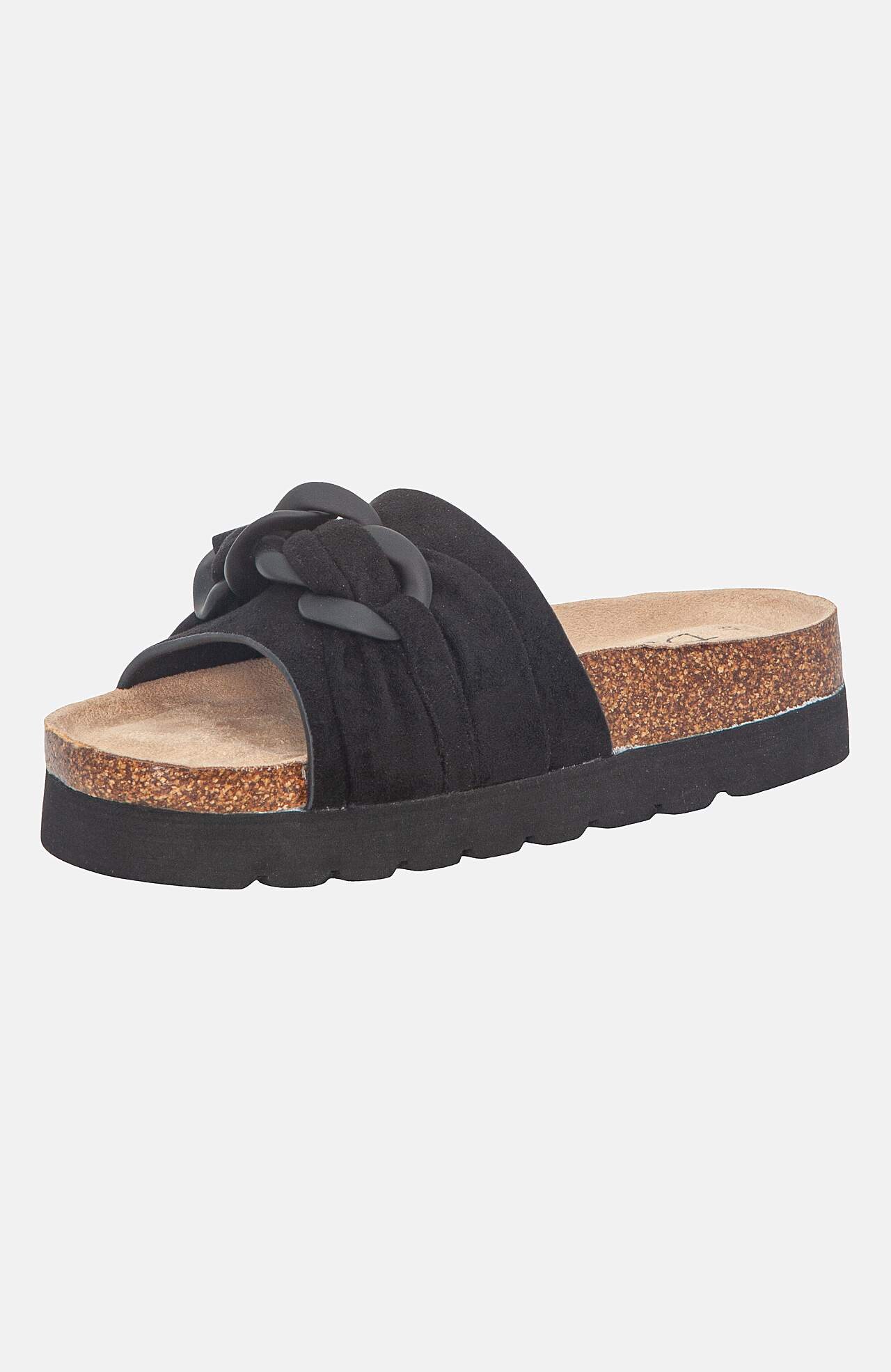 Sandal med dekorativ kæde