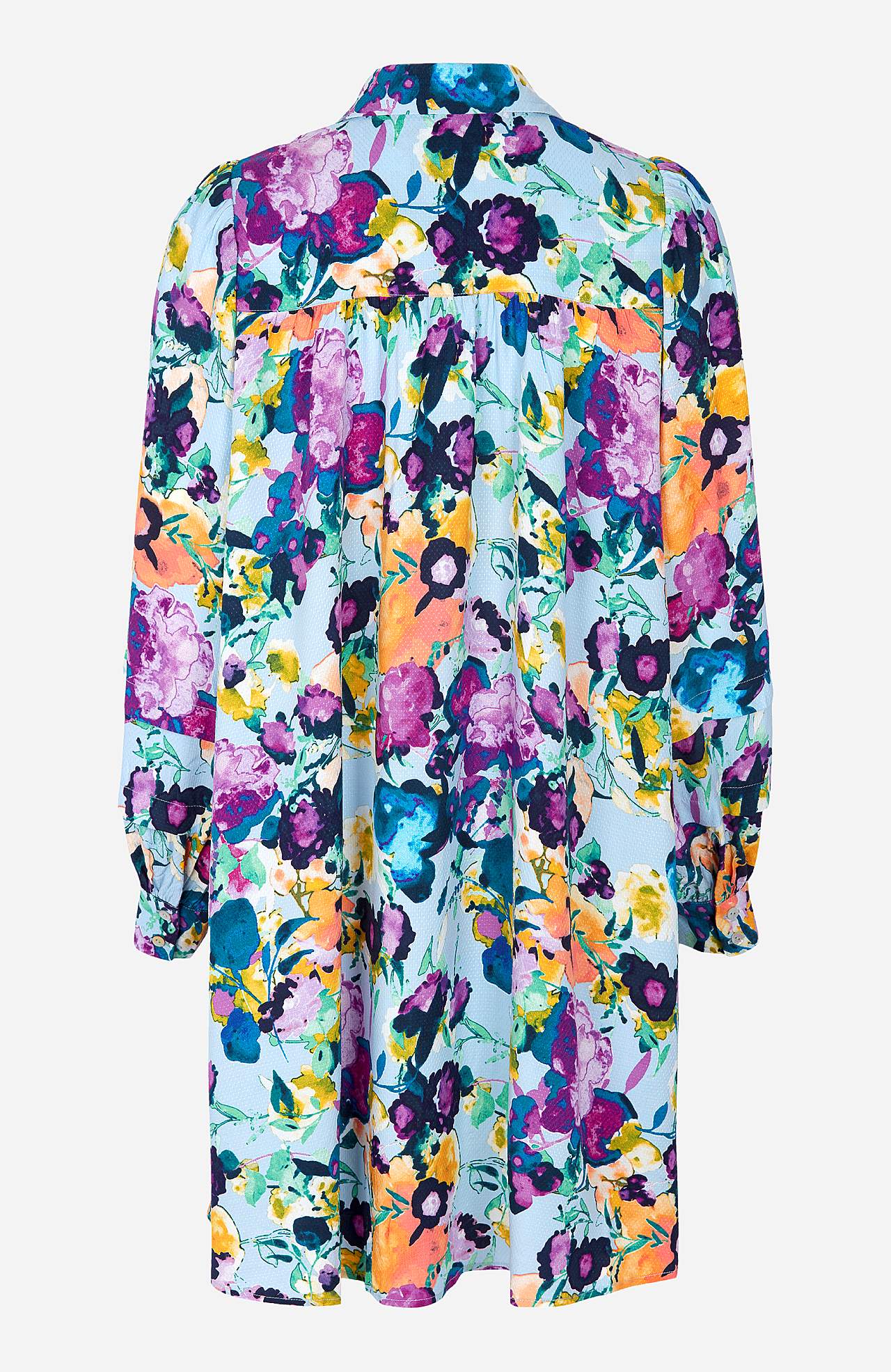 Mønstret skjortekjole