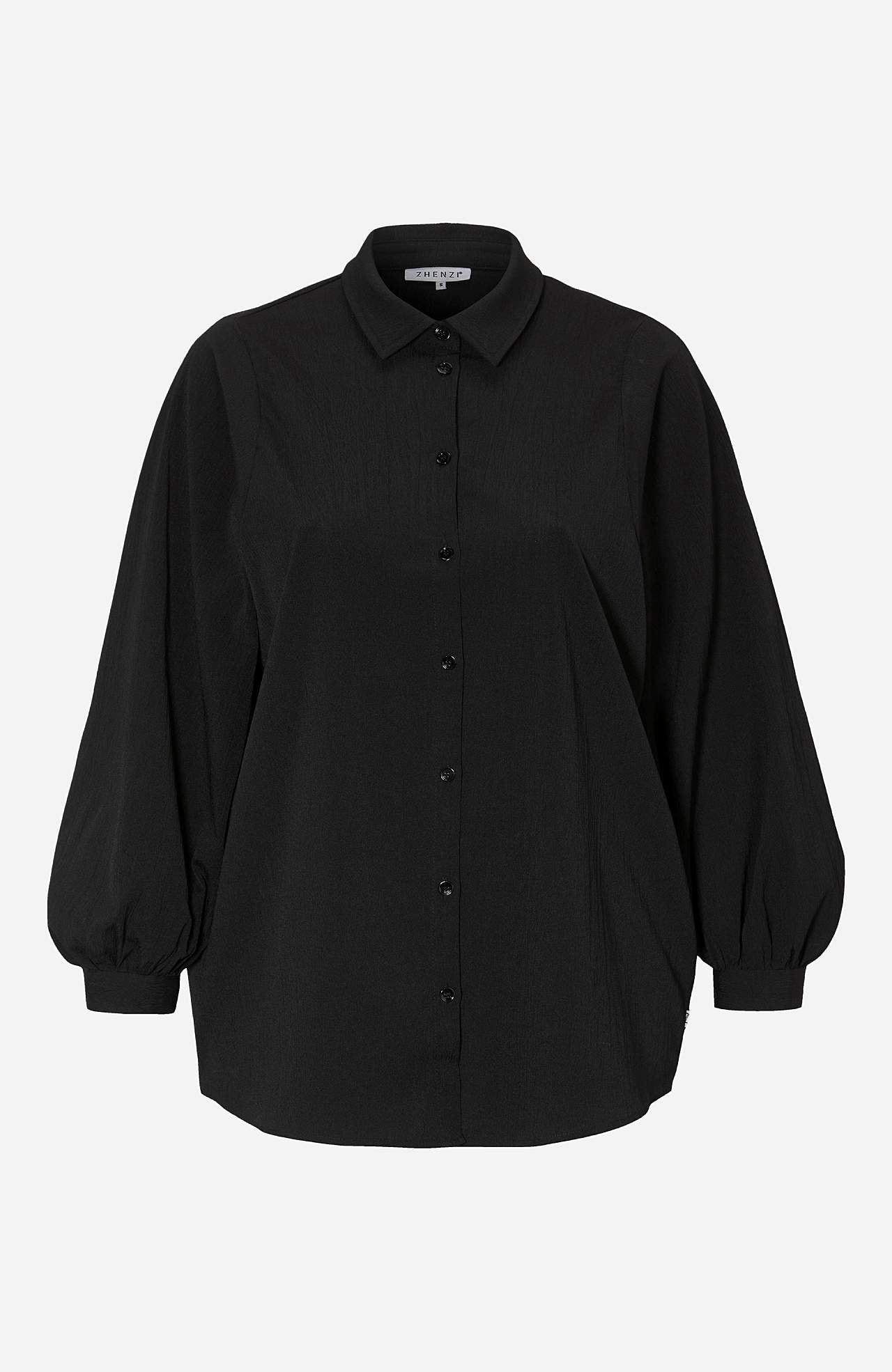 Bluse med brede ærmer