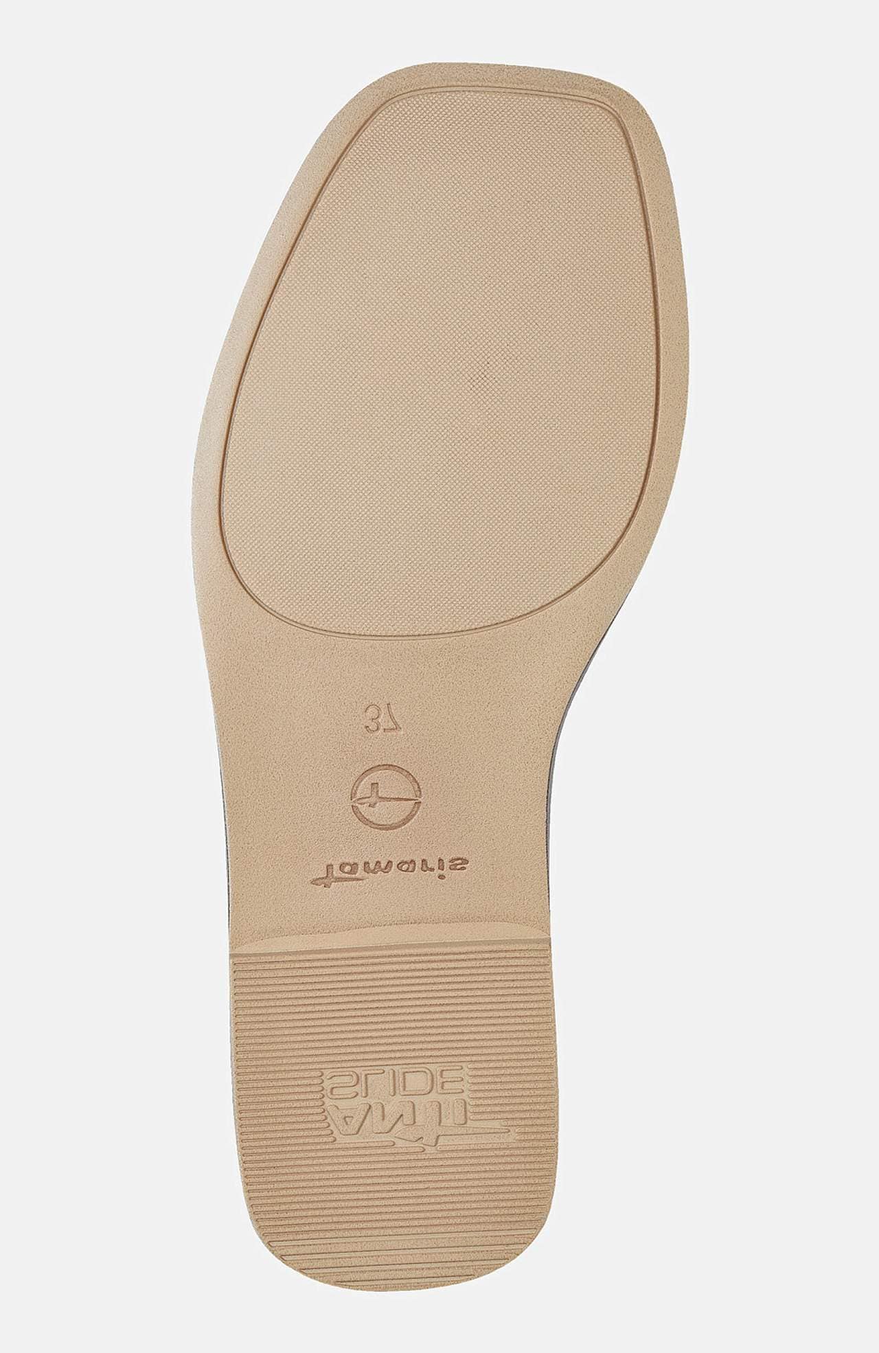 Slip in-sandal i læder