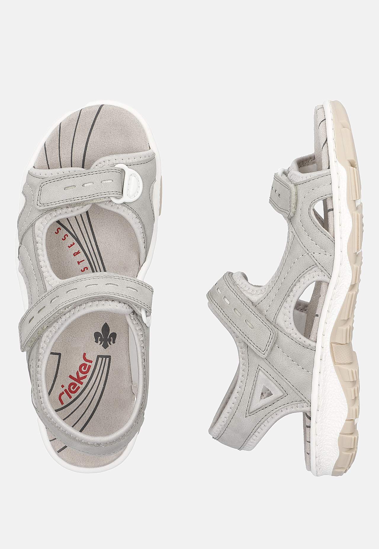 Bekvem sandal med velcrolukning