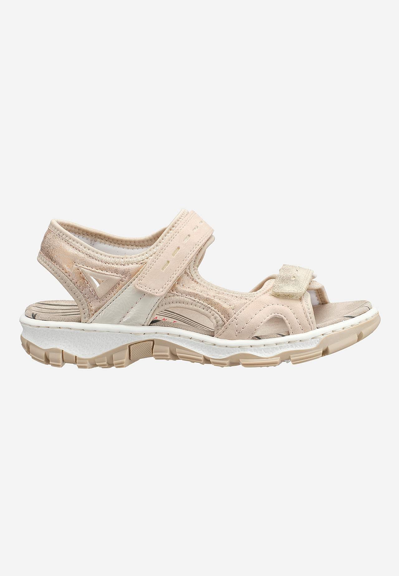 Bekvem sandal med velcrolukning