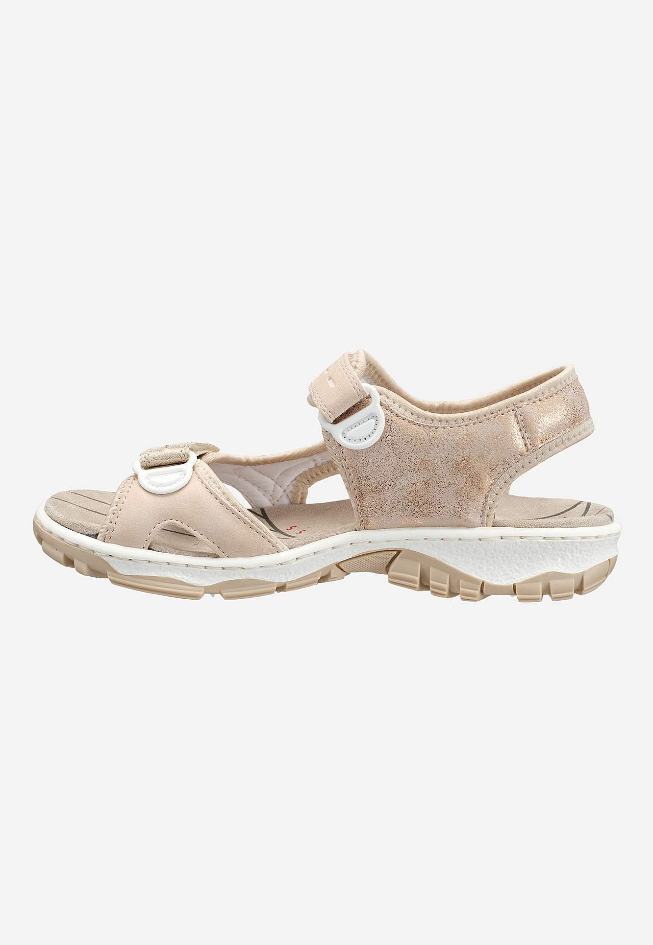 Bekvem sandal med velcrolukning