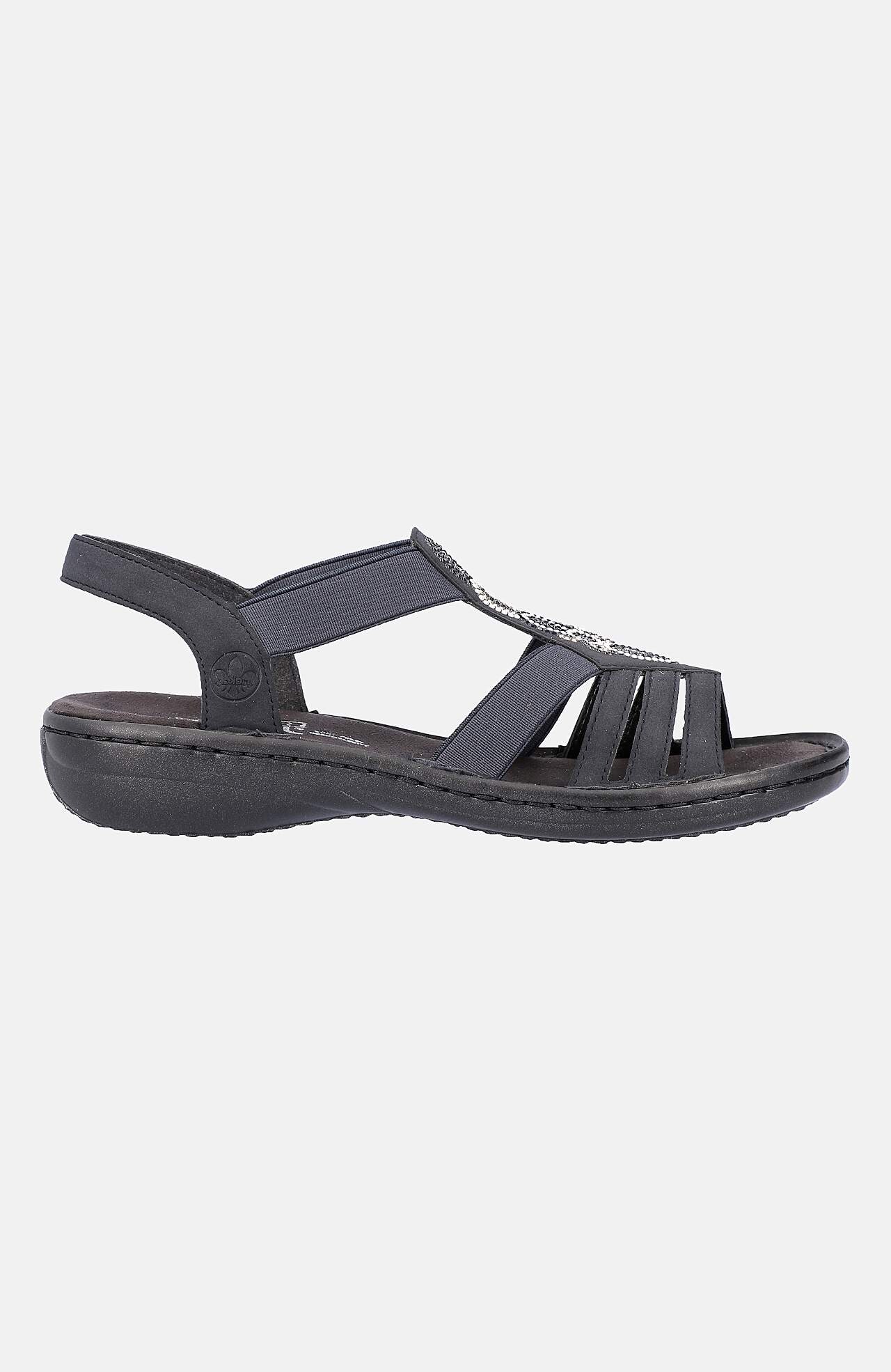 Komfortabel sandal med hæl