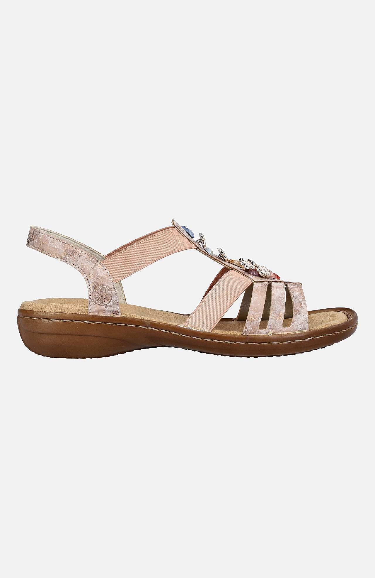 Sandal med elastikremme