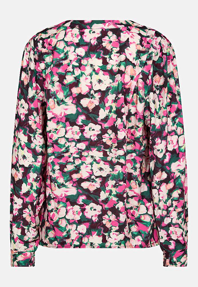 Mønstret bluse