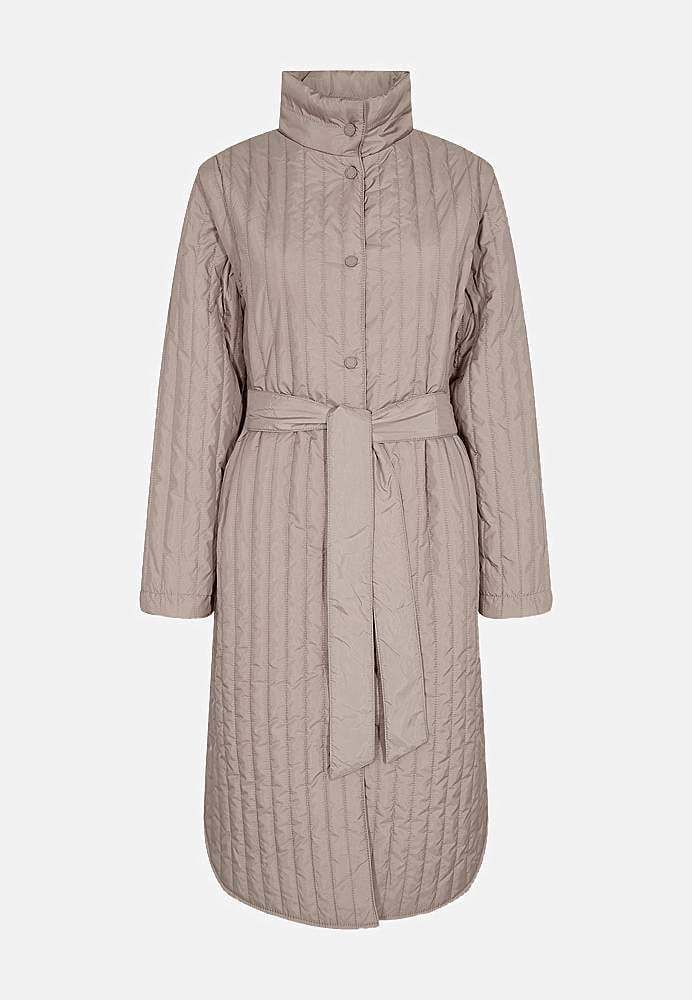 Frakke med aftagelige ærmer