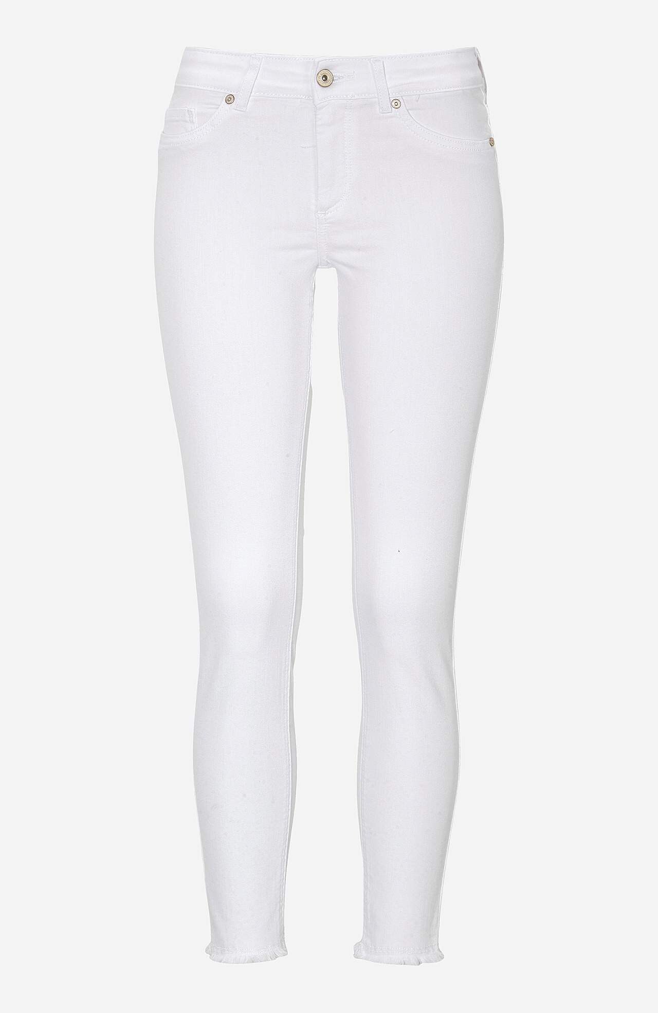 Ankeljeans med superstræk Blush