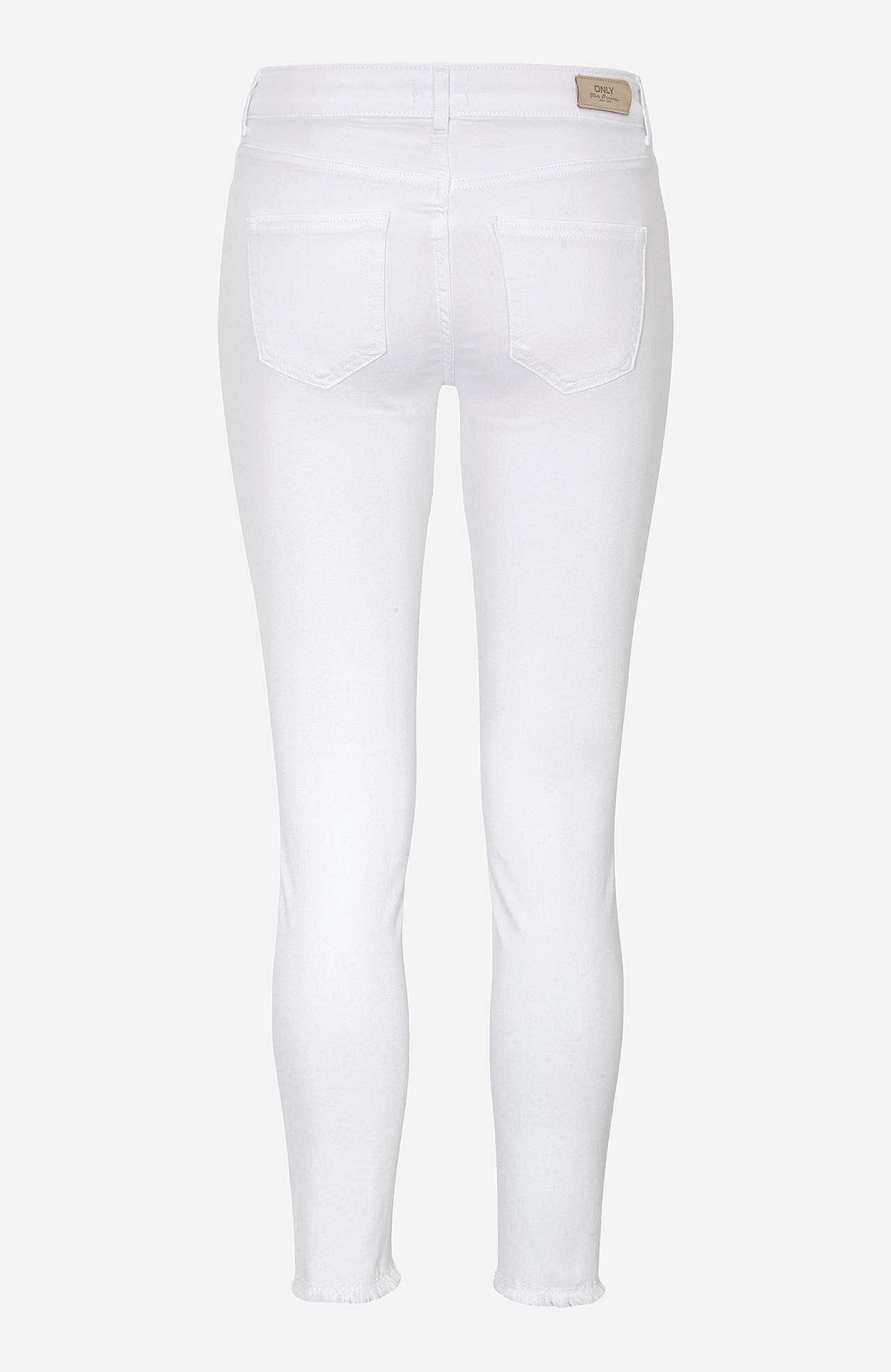 Ankeljeans med superstræk Blush