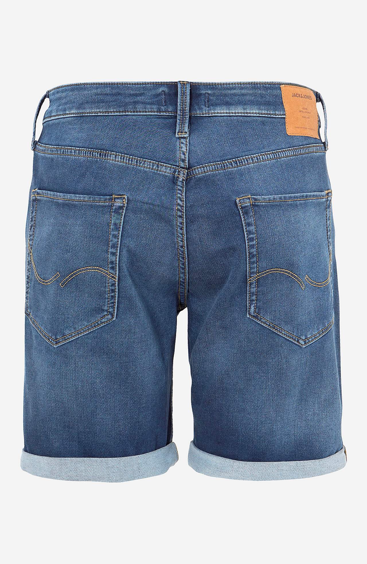 Mellemblå denimshorts med superstræk Rick Icon