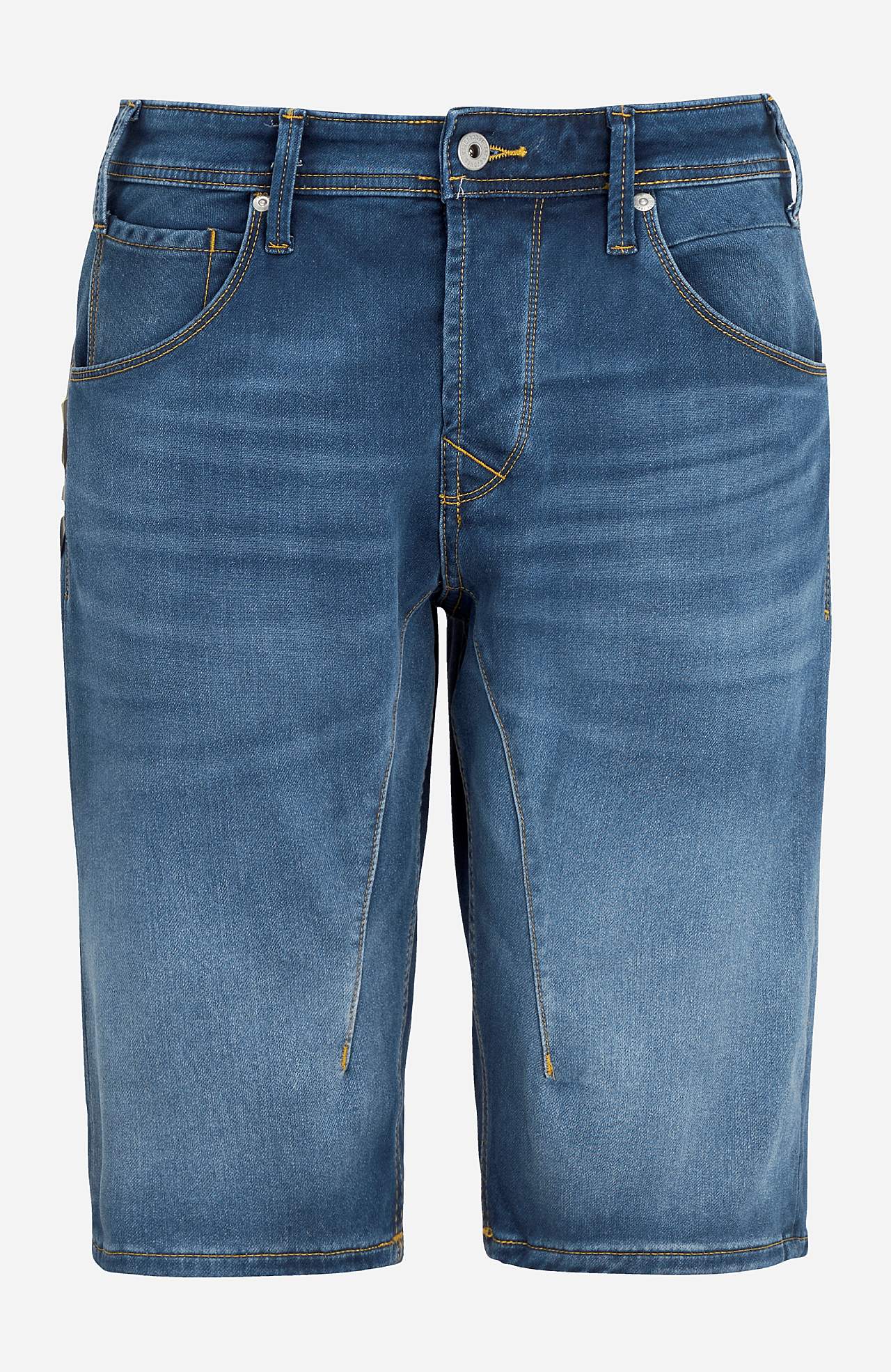 Lange denimshorts med superstræk Scale