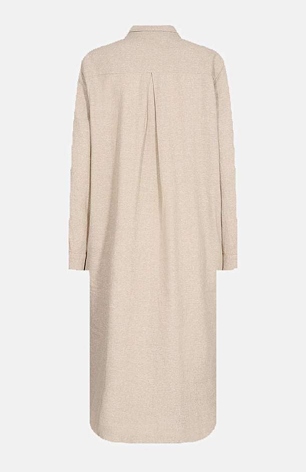 Herlig skjortekjole i hørblanding