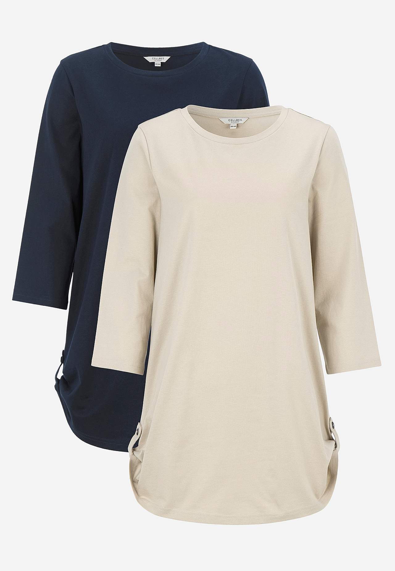Jerseytunika med 3/4 ærme Alexia 2-pack
