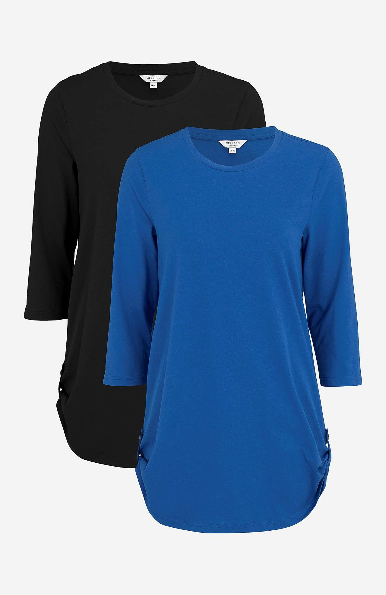 Jerseytunika med 3/4 ærme 2-pack
