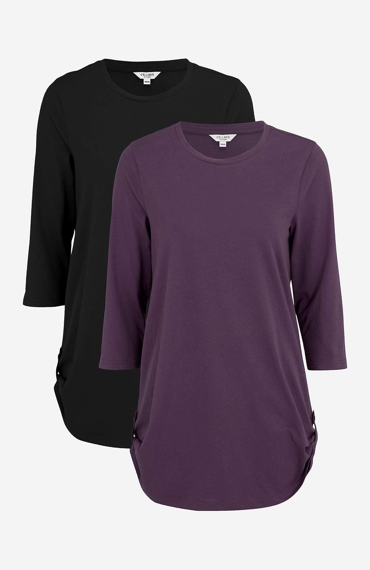 Jerseytunika med 3/4 ærme 2-pack
