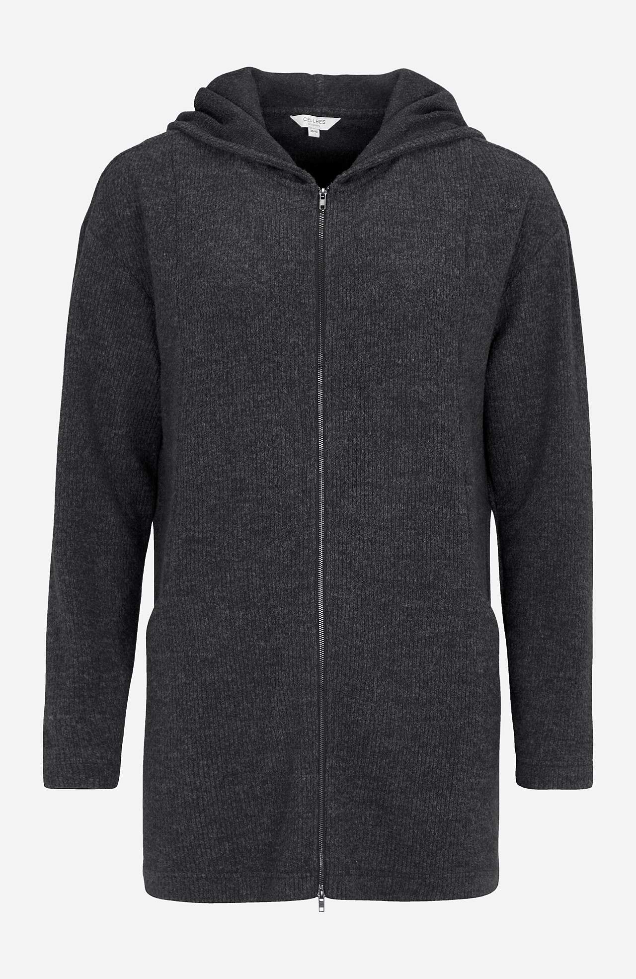 Superblød lang cardigan med lommer