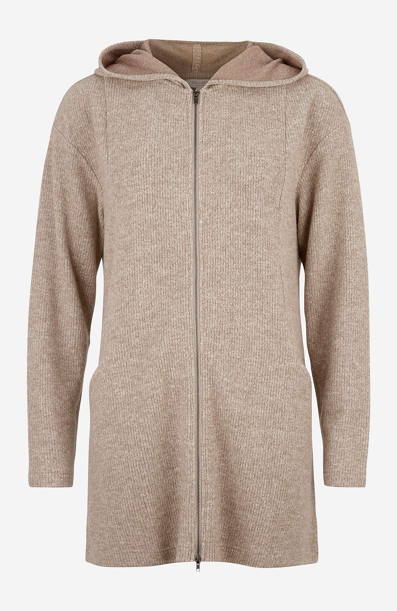 Superblød lang cardigan med lommer