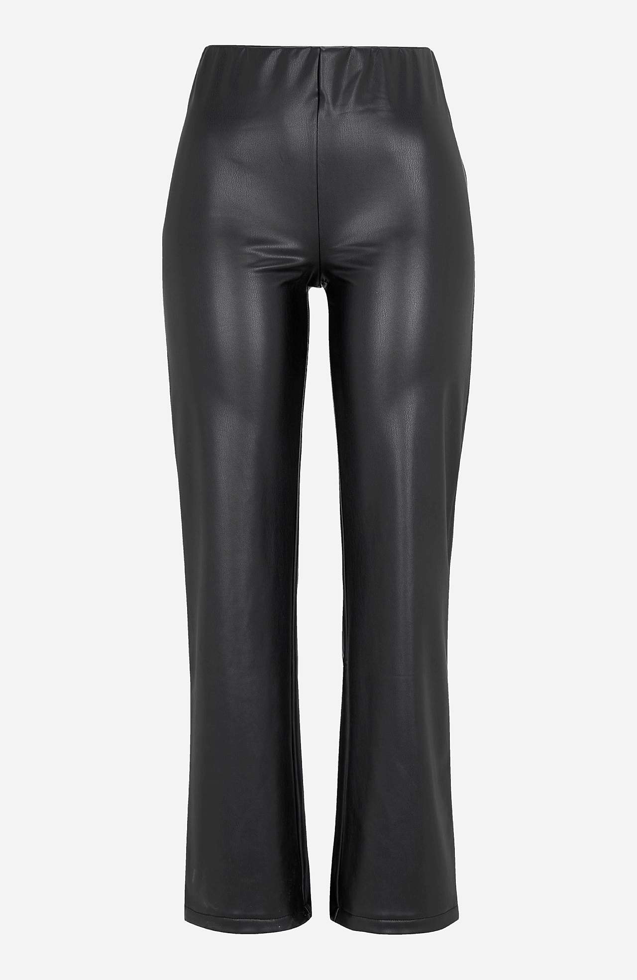 Belagte leggings med vide ben