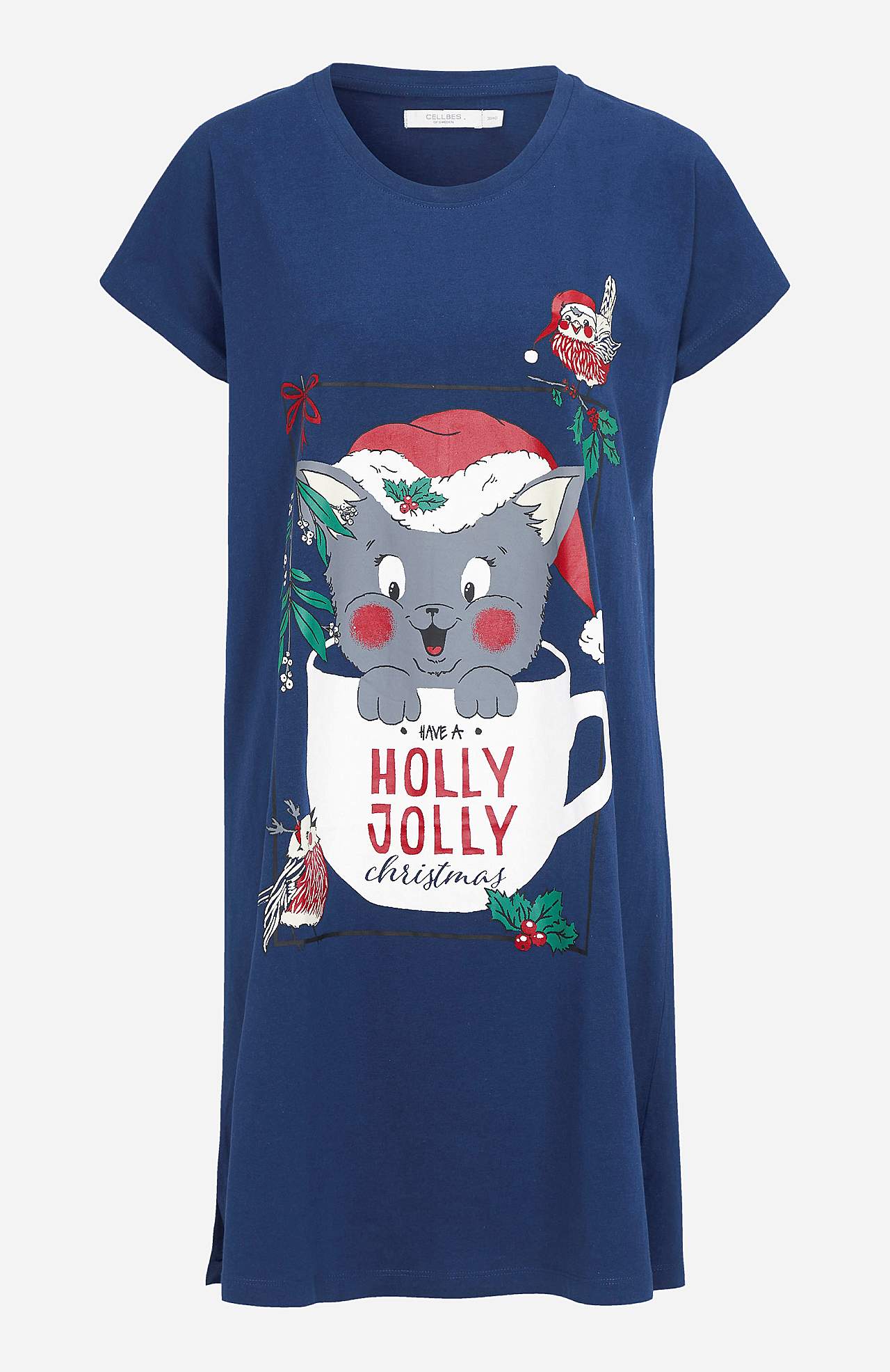 Natkjole med julemotiv