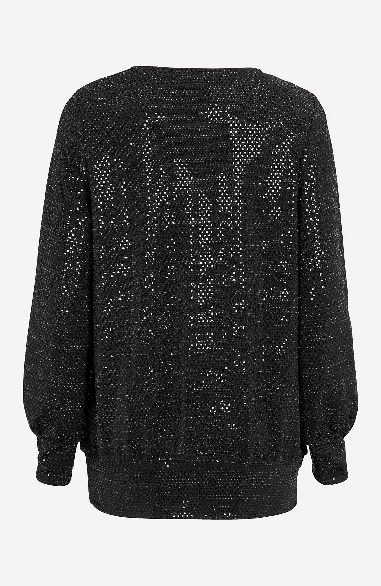 Jerseytop med pailletter