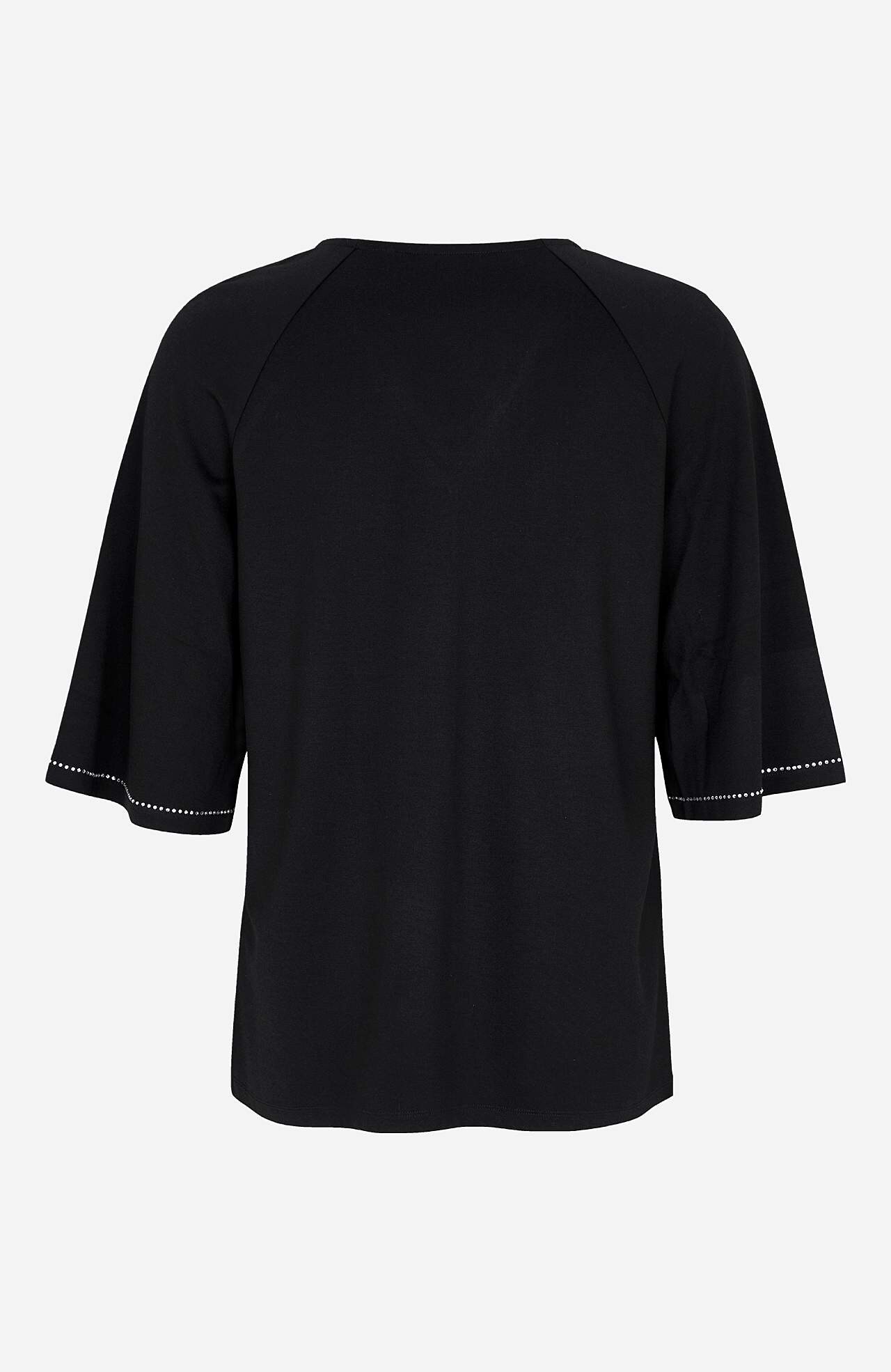 Jerseytop med rhinstensdetaljer Barbara