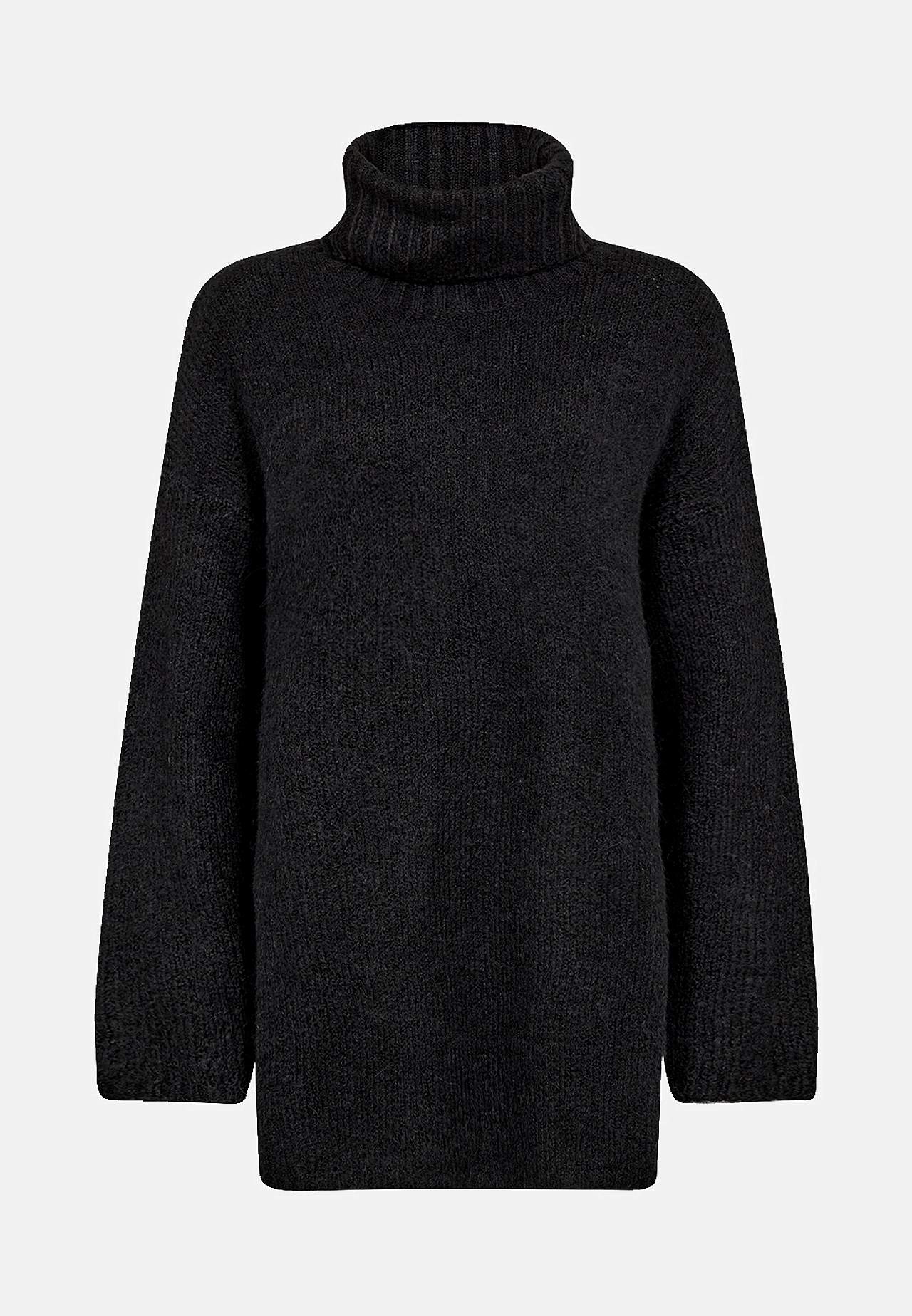 Strikket trøje med polokrave