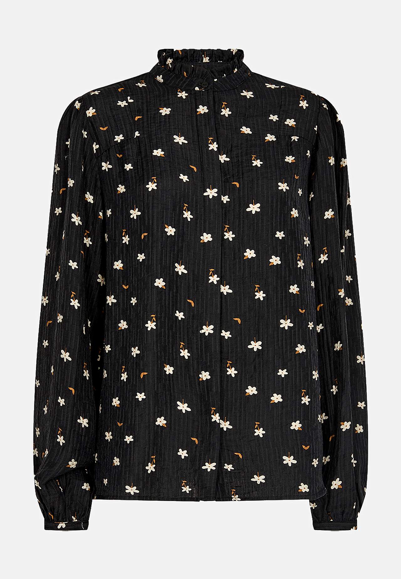 Småblomstret viskosebluse