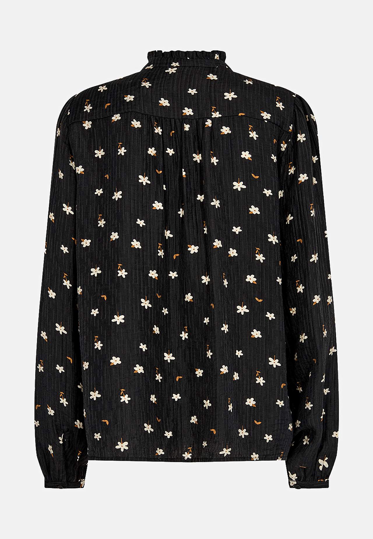 Småblomstret viskosebluse