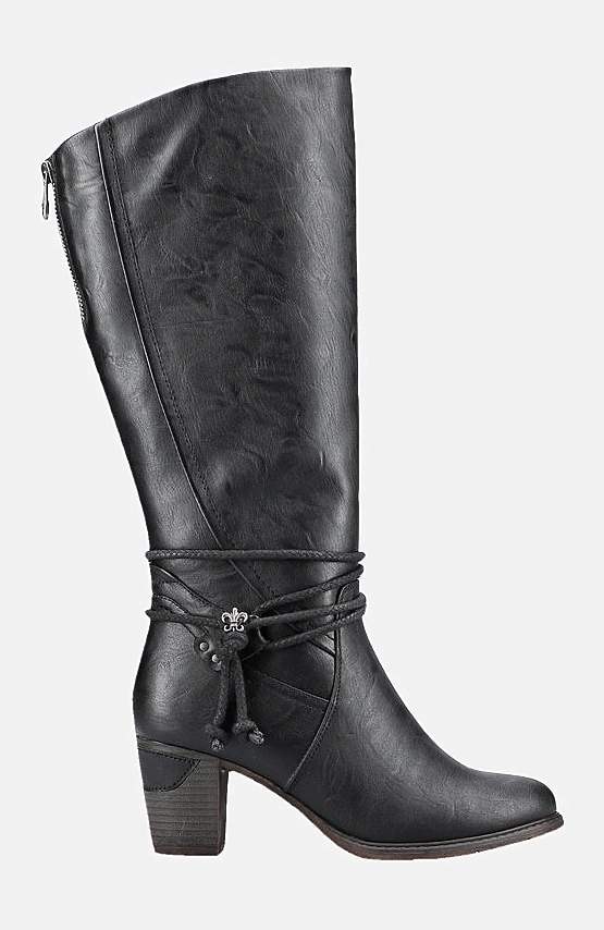 Støvle med stropdetalje