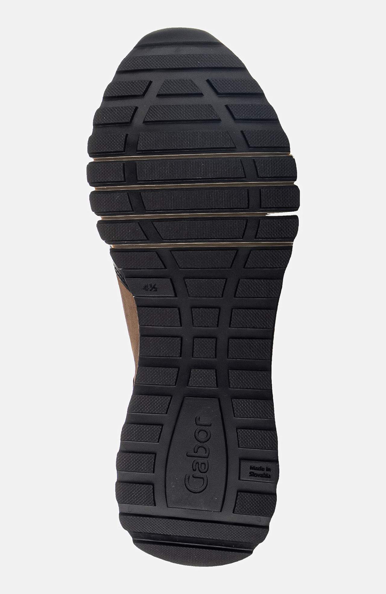 Blokfarvet sneaker i læder