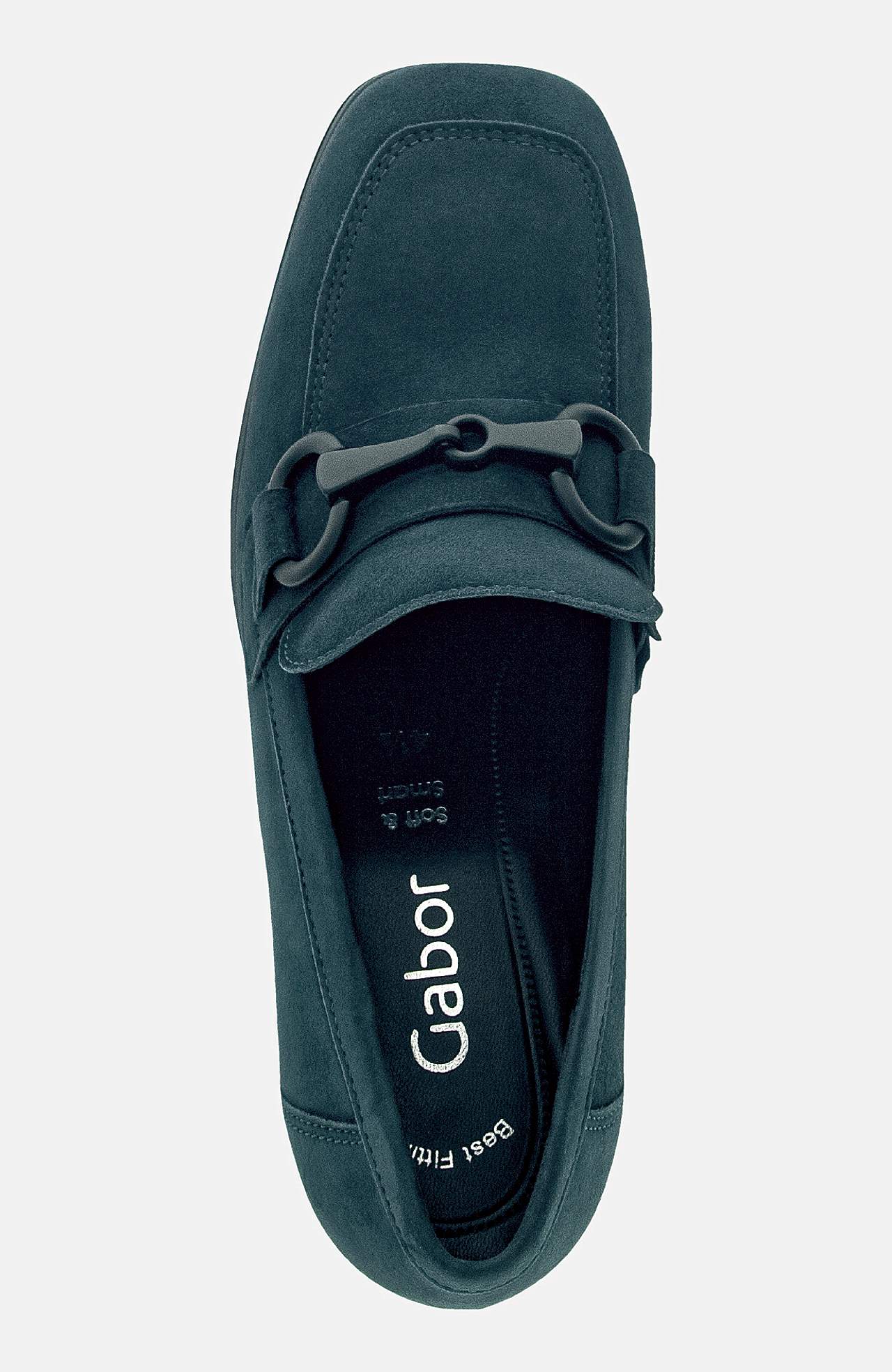 Ruskindsloafers med hæl